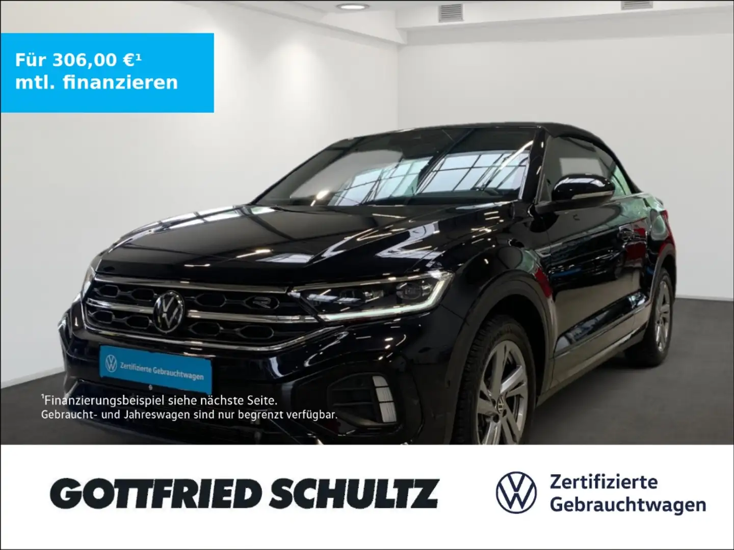 Volkswagen T-Roc Cabriolet R-LINE TSI DSG LED SITZHEIZUNG EINPARKHI Schwarz - 1