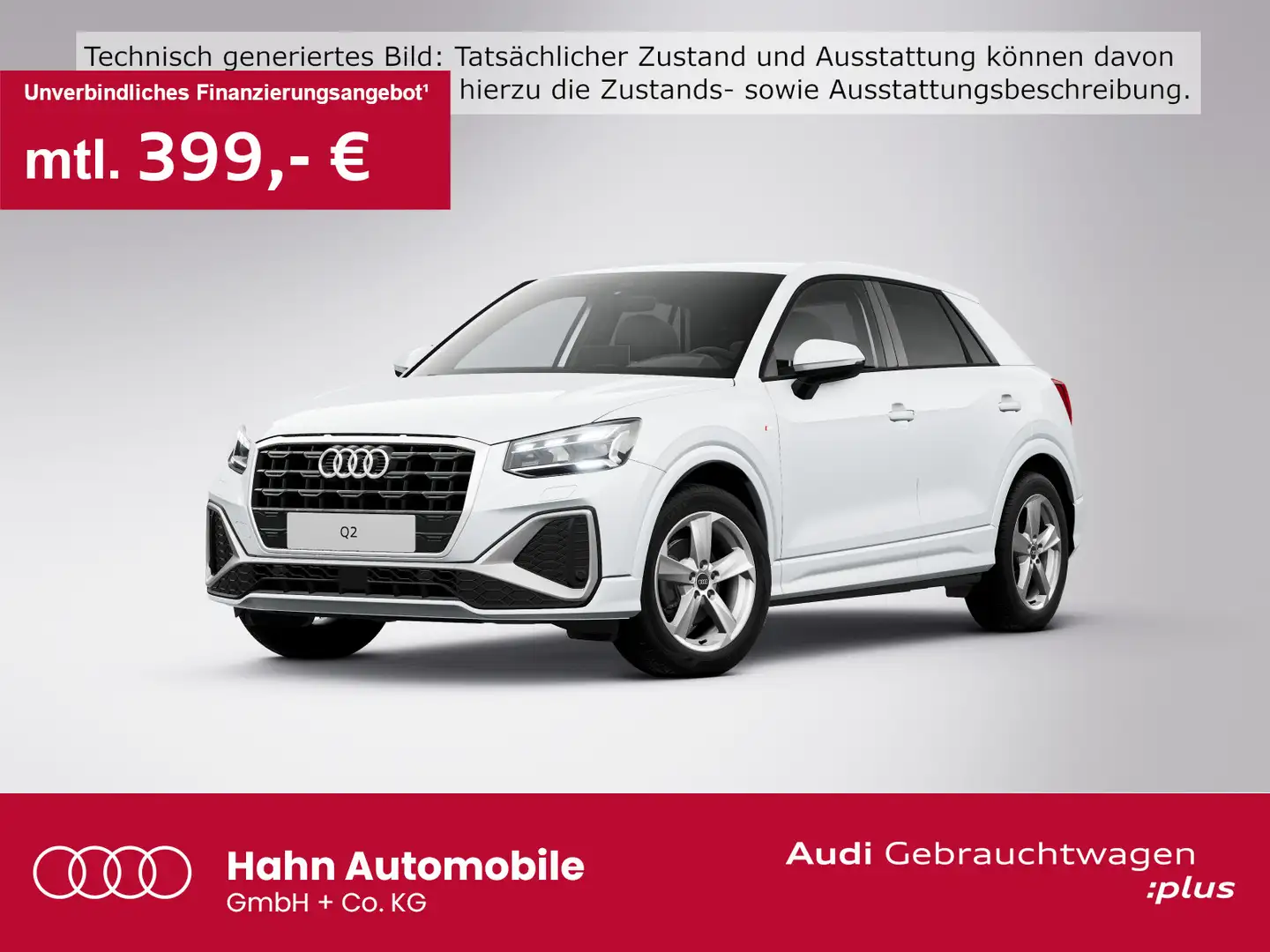 Audi Q2 35 TFSI S-trc S line Matrix Navi CAM Sitzhzg Weiß - 1