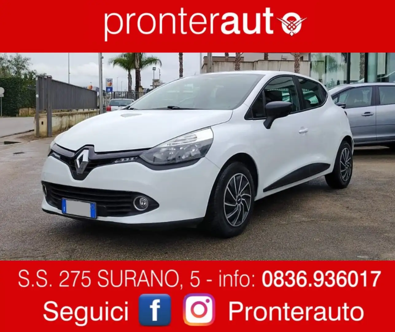 Renault Clio 5p 1.2 Live Gpl 75cv Bianco - 1