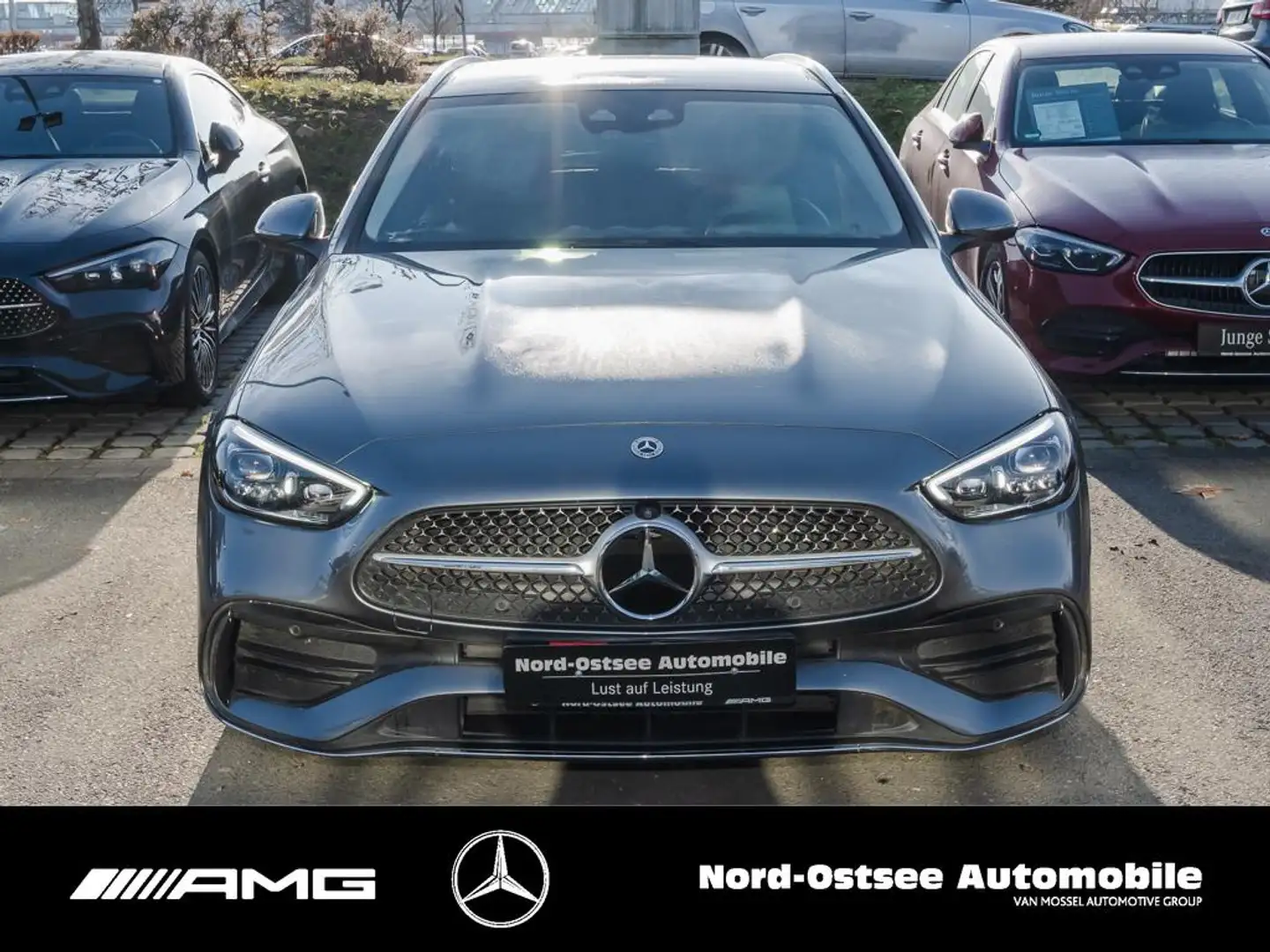 Mercedes-Benz C 200 T AMG DIG-LIGHT DISTRO AHK PANO 360° SOUND Gris - 2