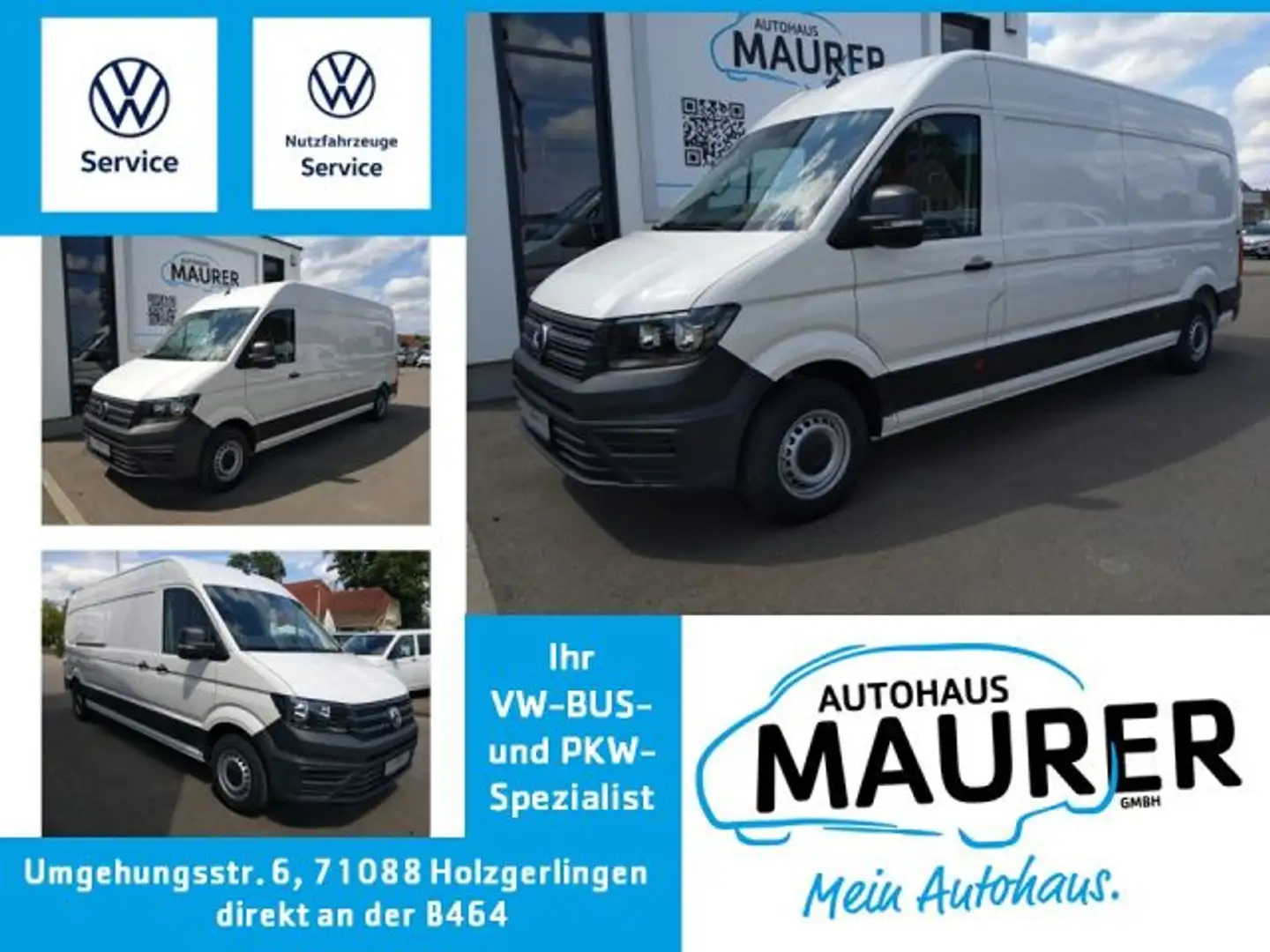 Volkswagen Crafter 35 Kasten L4H3 Sitzheizung Kamera App Weiß - 1