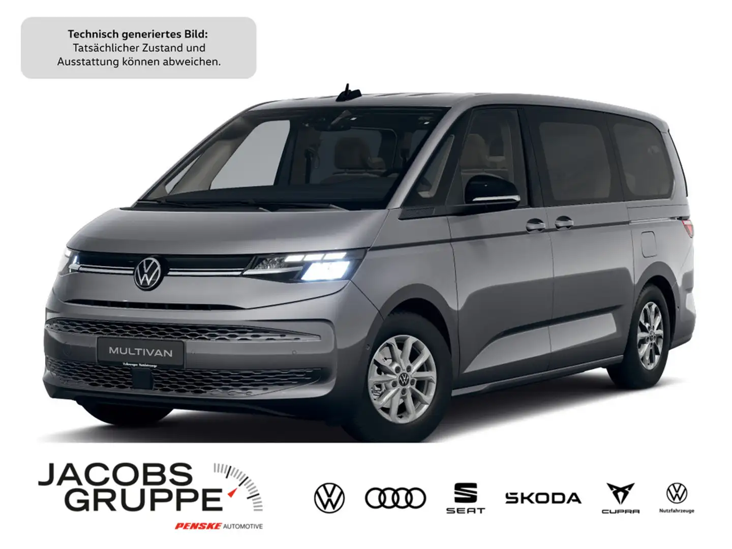 Volkswagen T7 Multivan lang 2.0 TDI Kamera/LED/GRA/Sitzh. Life Grau - 1