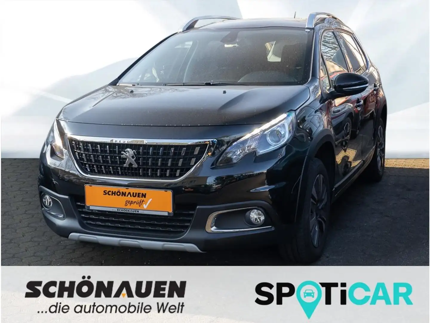 Peugeot 2008 ALLURE 1.2 PT 110 +SHZ+NAVI+CARPLAY+BT+MET+ Fekete - 1