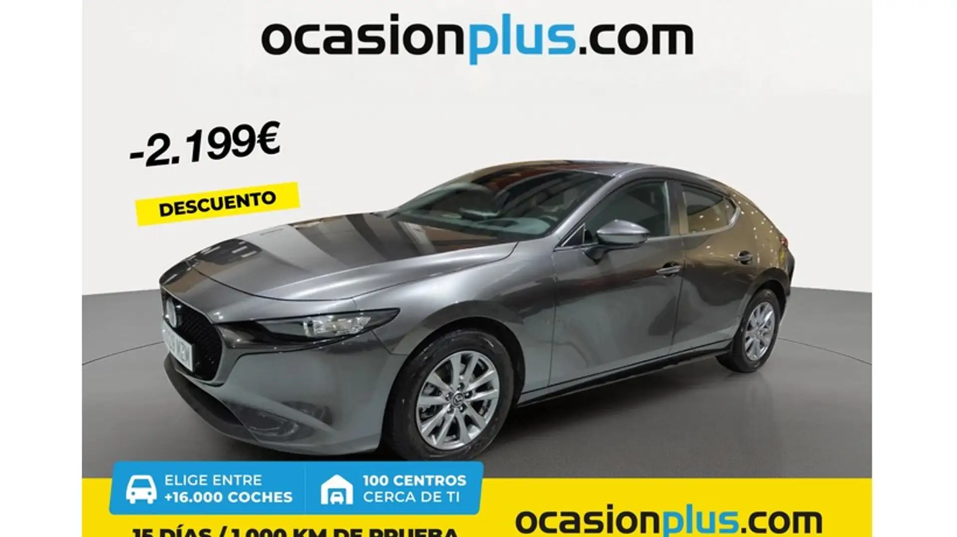 Mazda 3 2.5 e-Skyactiv-G Prime-line 103kW Gris - 1