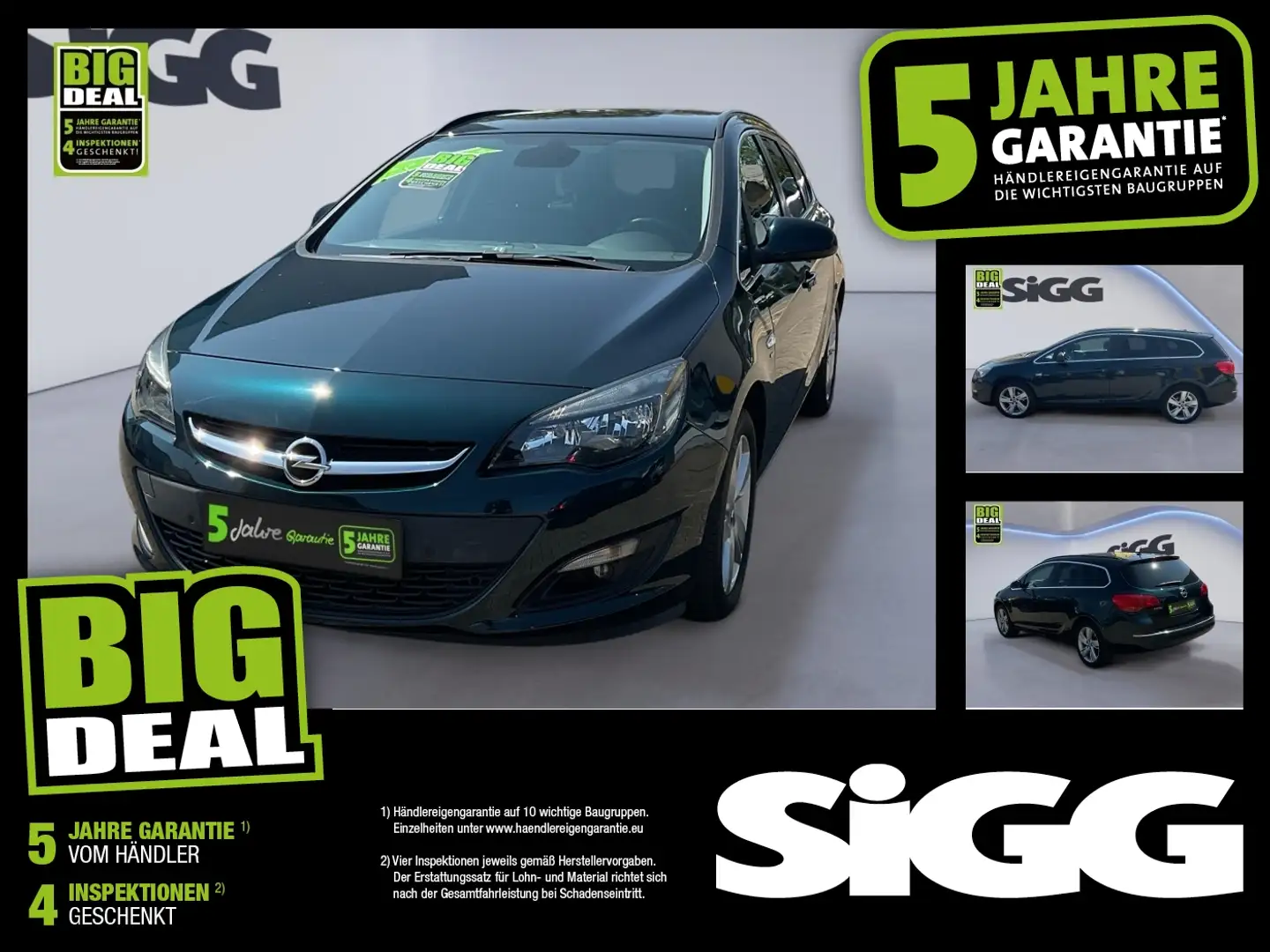 Opel Astra J Sports Tourer 1.4 Turbo ecoFlex Energy Grün - 1