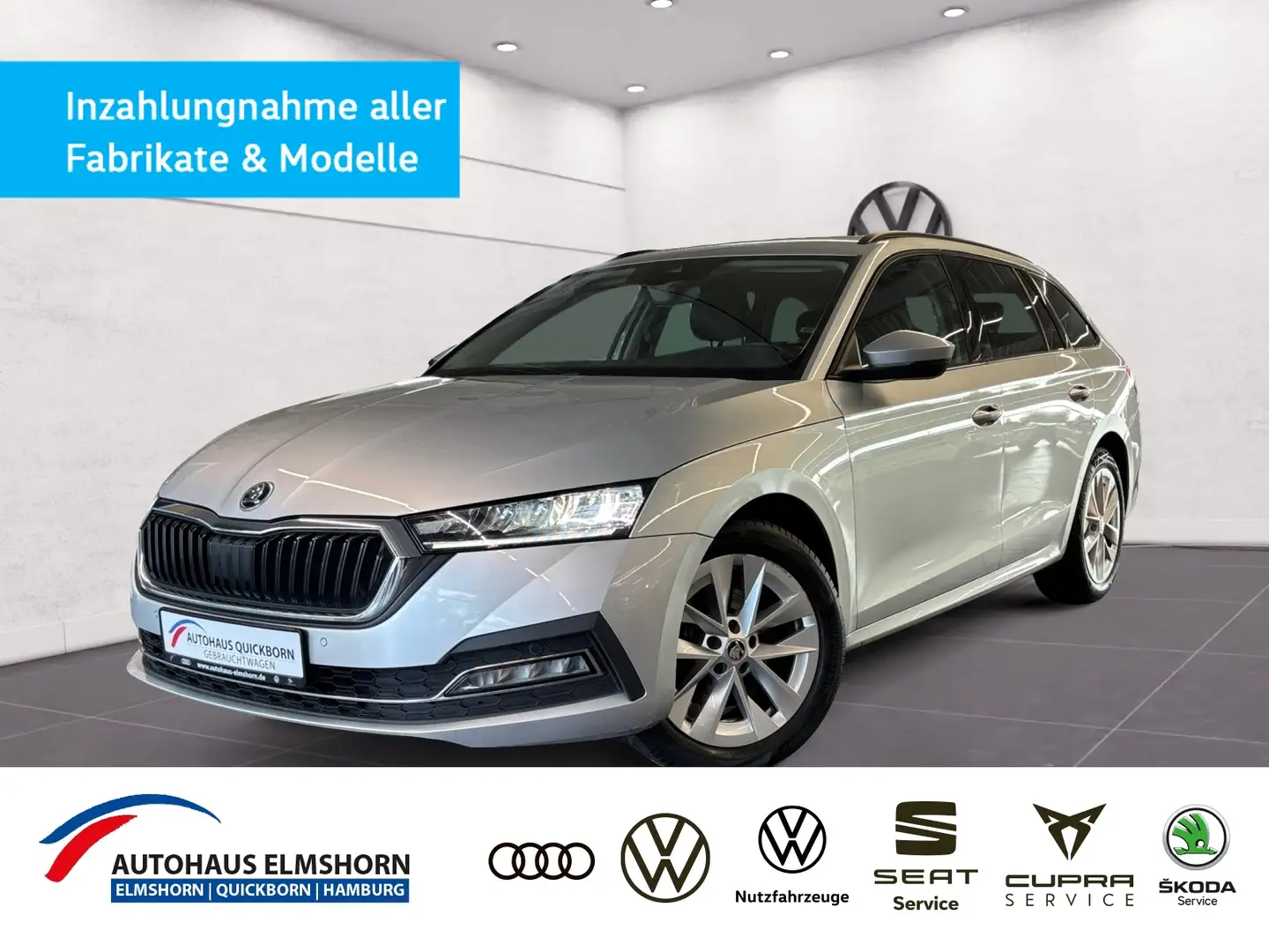 Skoda Octavia Combi First Edition 2.0 TDI DSG KAMERA NAVI APP A Silber - 1