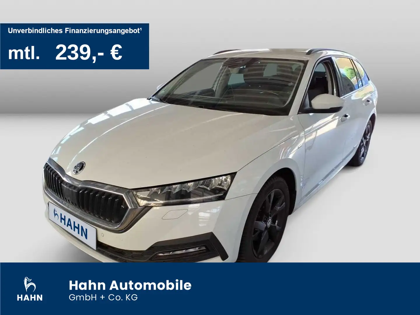Skoda Octavia Combi 2.0TDI DSG Clever ACC Kessy virtua Weiß - 1