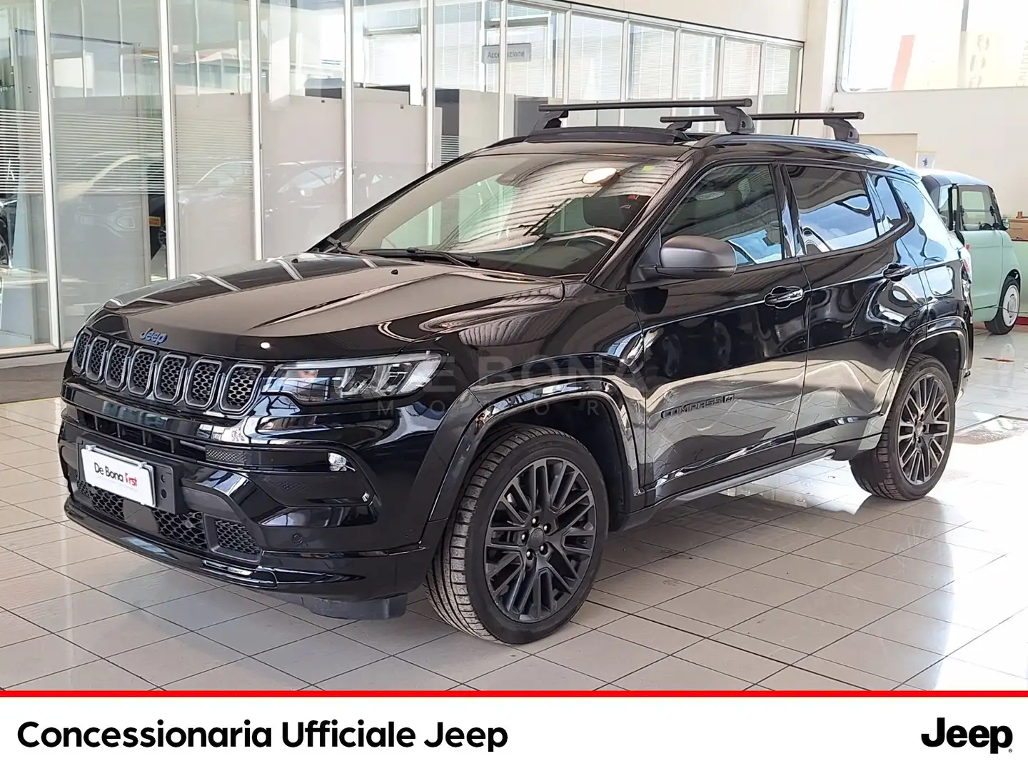 Jeep Compass 1.3 turbo t4 phev 80 anniversario 4xe auto Zwart - 1