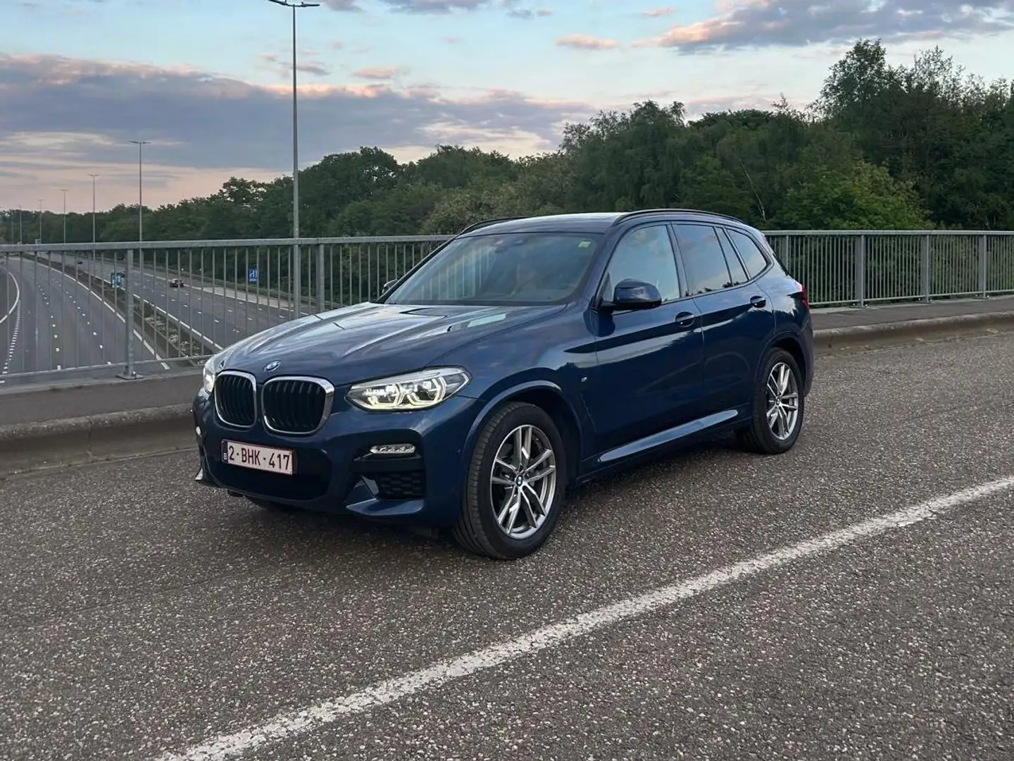 BMW X3 20i xdrive m sport Bleu - 2