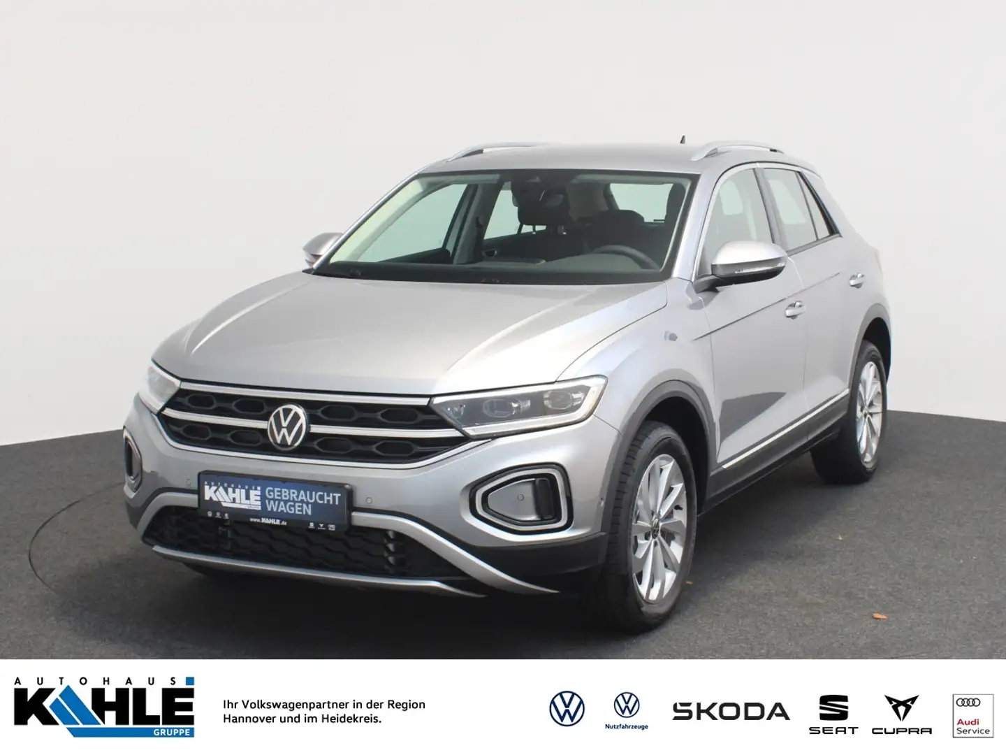 Volkswagen T-Roc 2.0 TDI DSG Style vor. Navi LED ACC Klima RFK App- Silber - 1