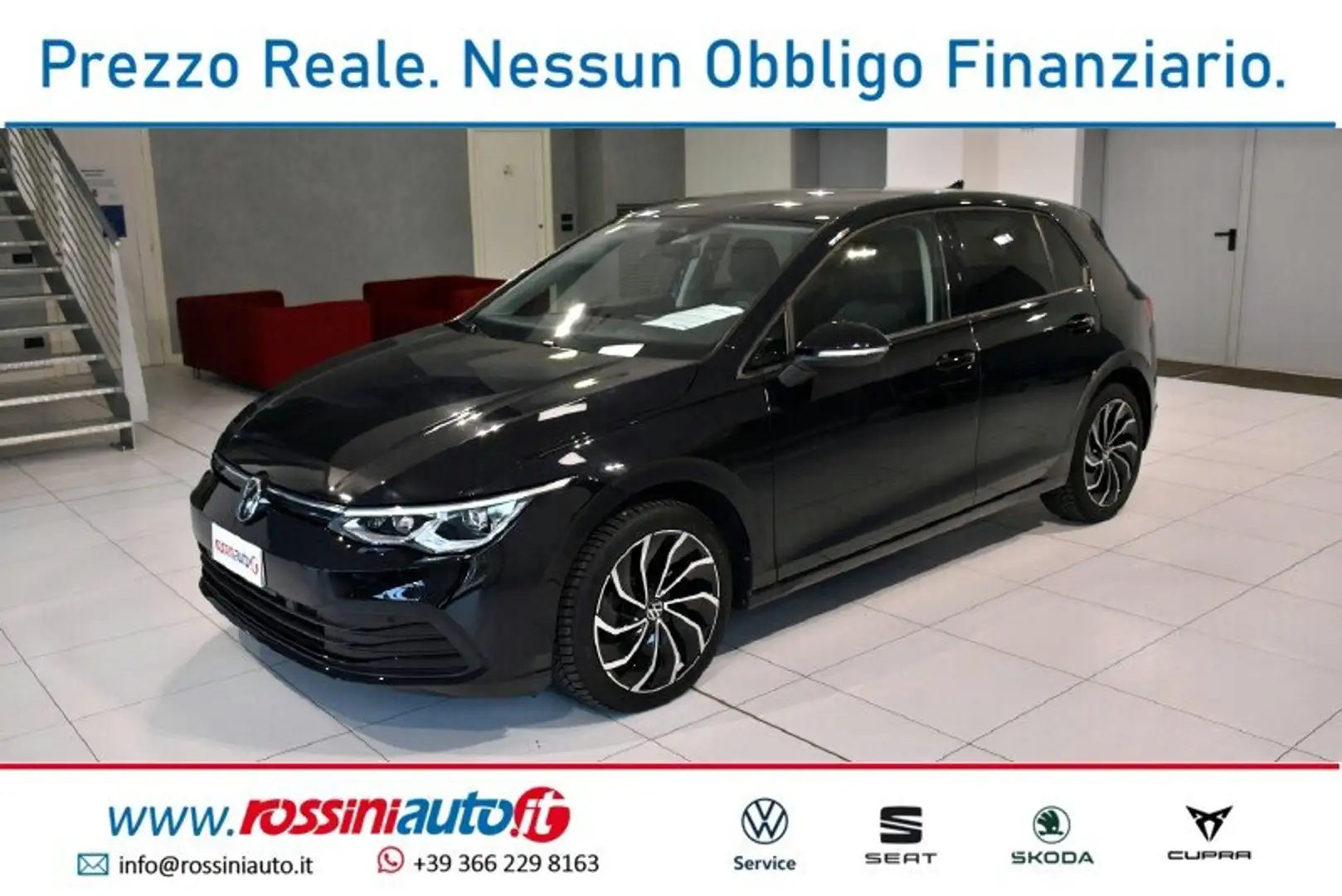 Volkswagen Golf 8 2.0 TDI 150 CV DSG LIFE + I.Q LED + R17 VENTURA Nero - 1