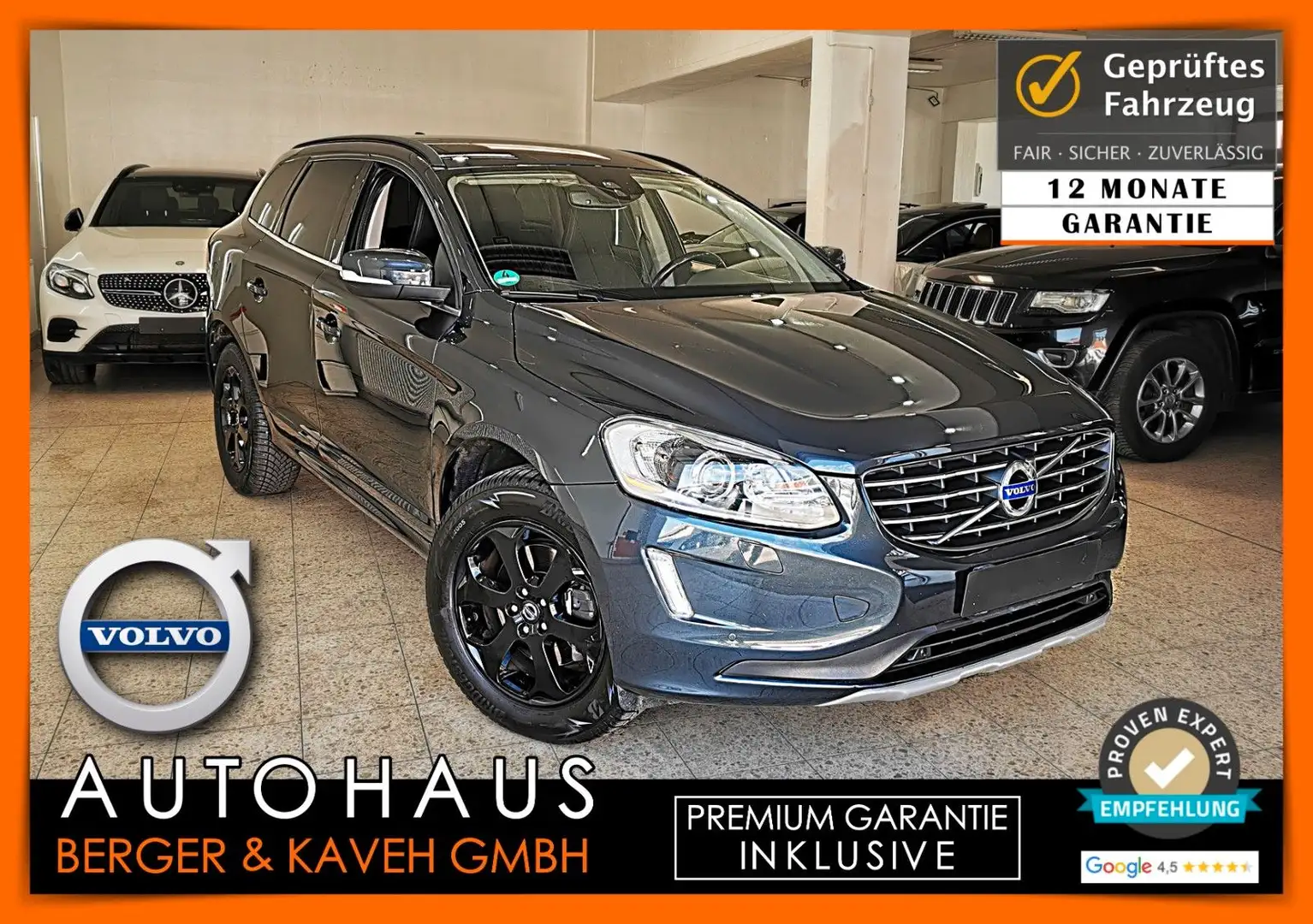 Volvo XC60 D4  AUT | AHK | XEN | 1.H + [12M. GARANTIE] Schwarz - 1