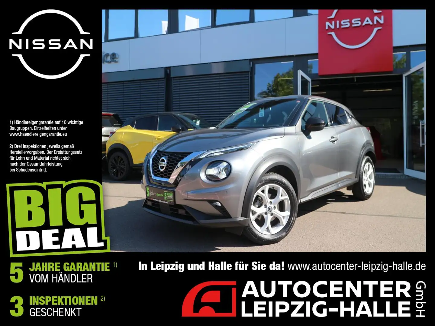 Nissan Juke 1.0 DIG-T N-Connecta Navi AAC SHZ 360°Kamera Grau - 1