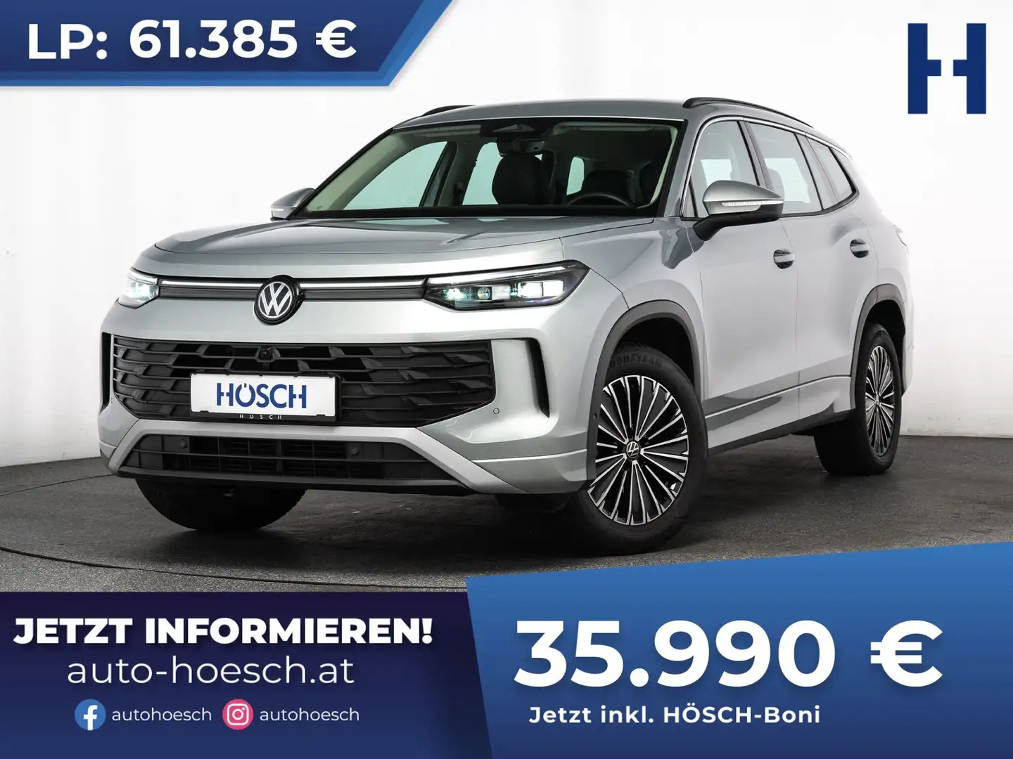 Volkswagen Tayron eTSI Life 7-SITZE HD-MATRIX AHK -41% Silber - 1