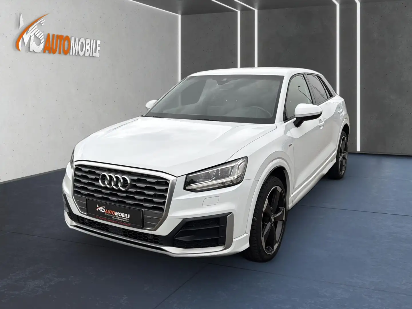 Audi Q2 S line+LED+HUD+ACC+B&O+VIRTUAL.C+ALCANTARA Blanc - 1