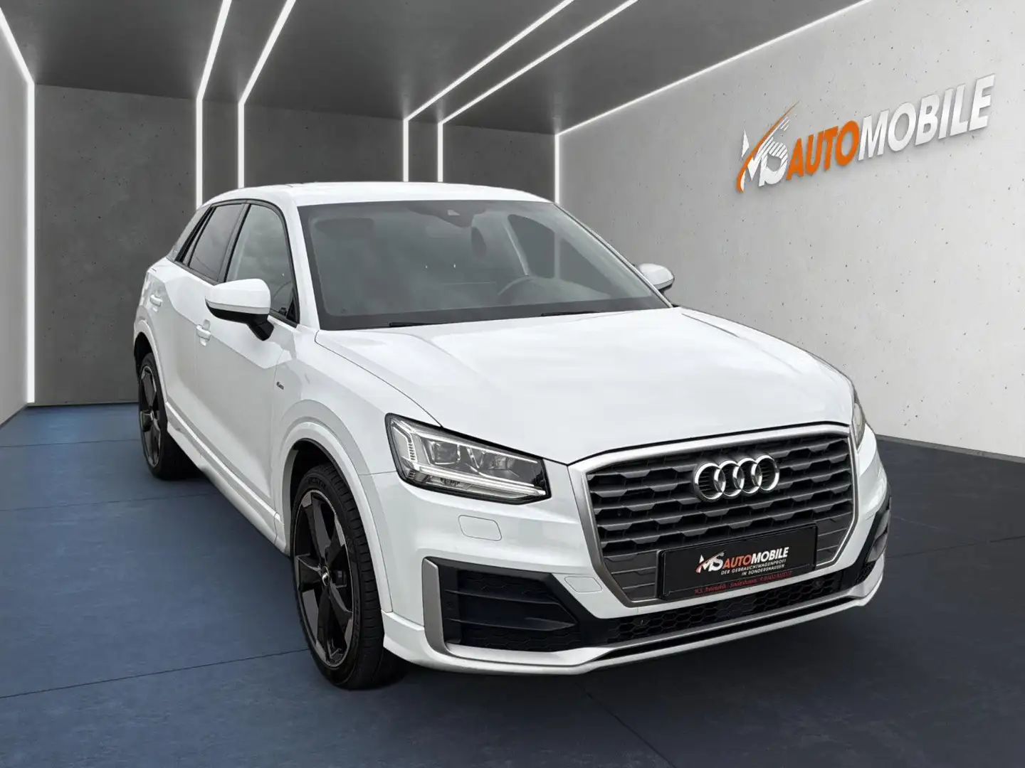 Audi Q2 S line+LED+HUD+ACC+B&O+VIRTUAL.C+ALCANTARA Blanc - 2