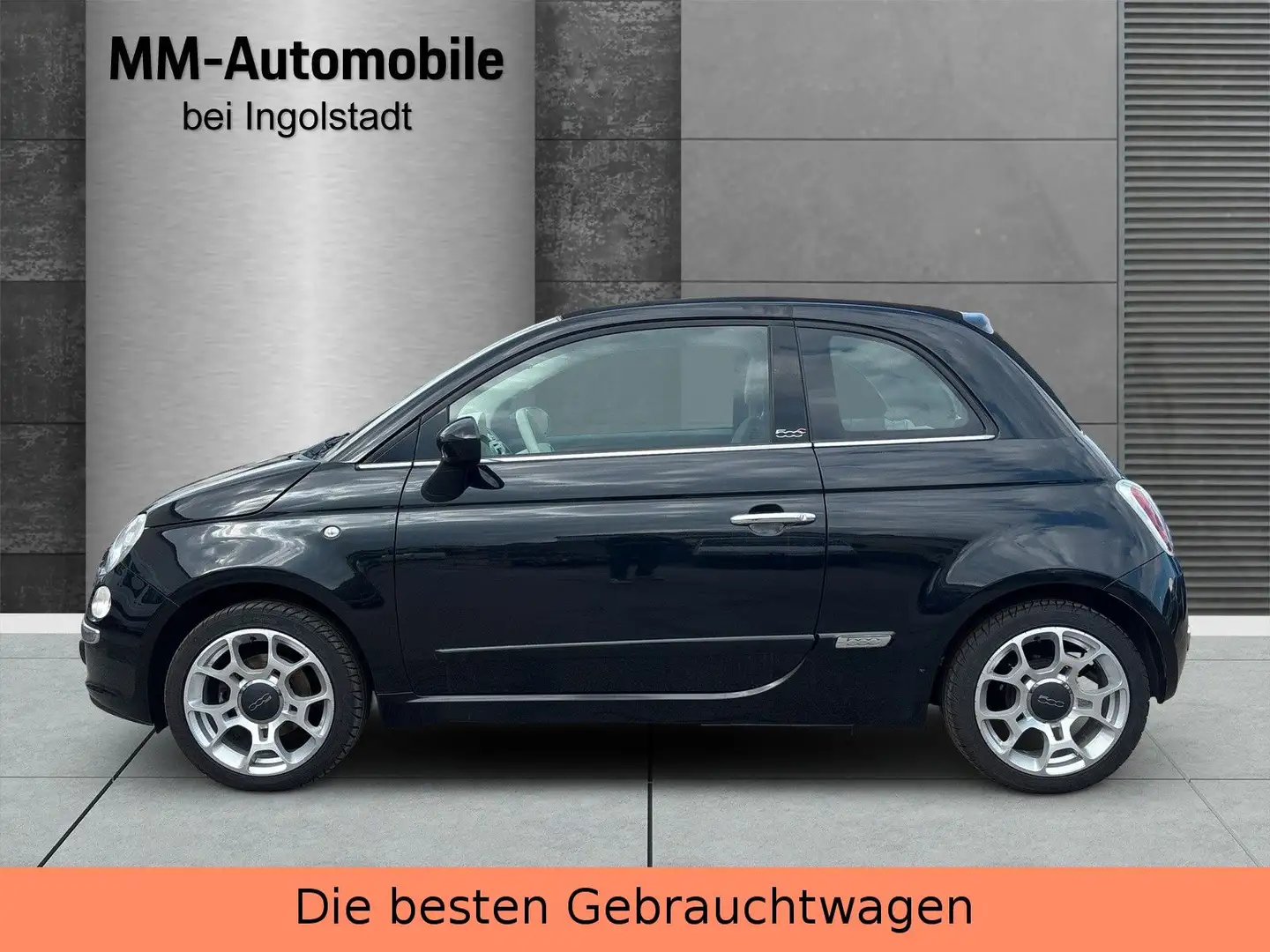 Fiat 500 -TÜV09/26-TOP ZUSTAND-KLIMA-ALU-TOP Schwarz - 2
