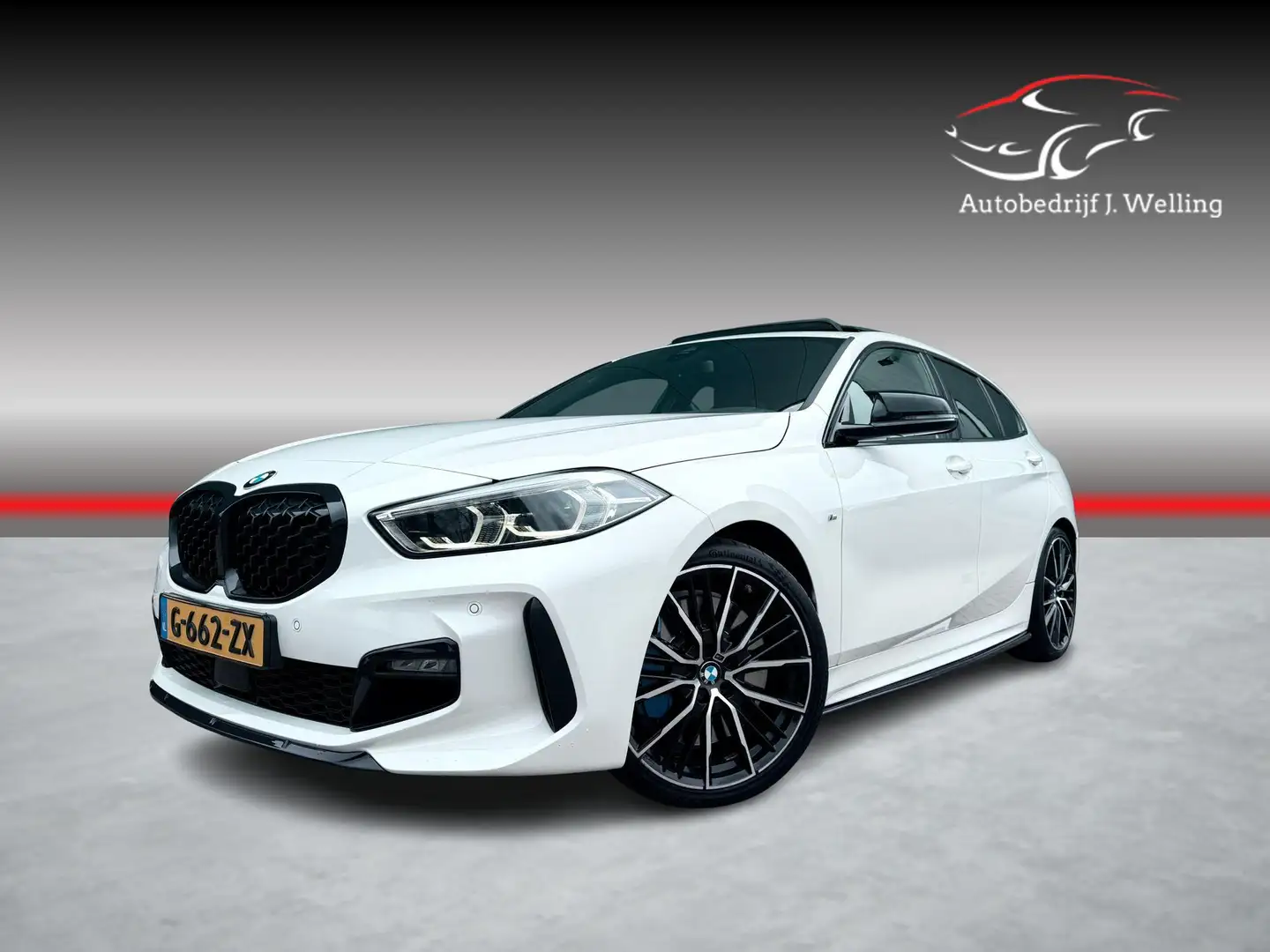 BMW 118 1-serie 118i M-Sport / Leder / Pano / Sfeerverlich Weiß - 1