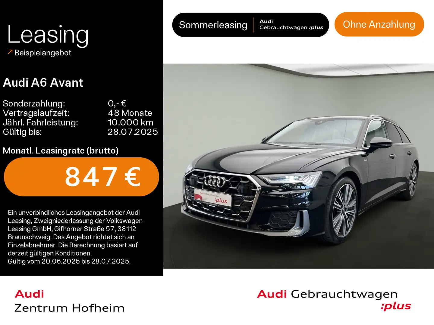 Audi A6 50 TDI qu S line tip*B&O*HUD*Standh*Mat Schwarz - 1