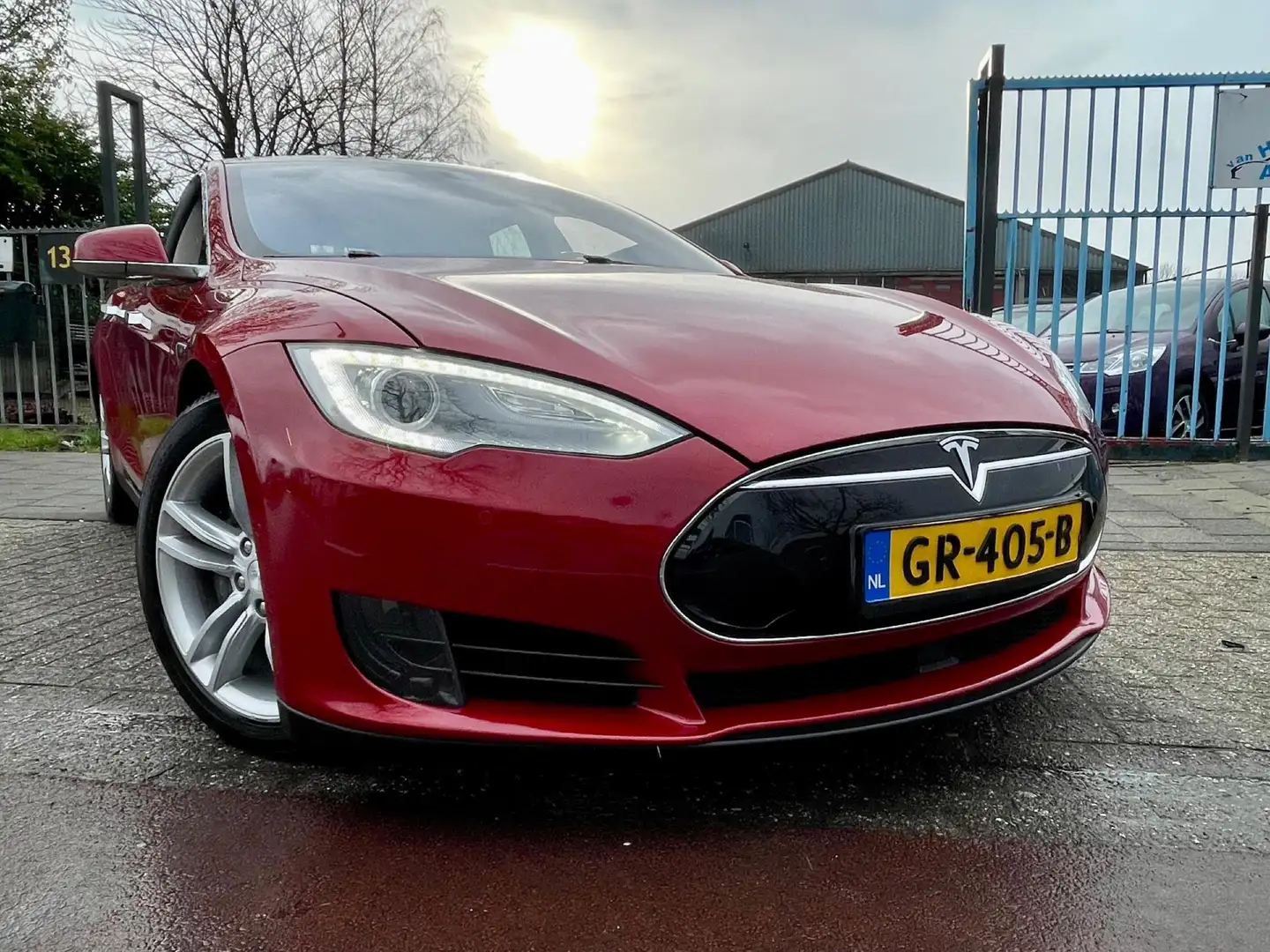 Tesla Model S 70D Base Clima Elek Pakket Lmv Navi Gratis Laden Rouge - 2