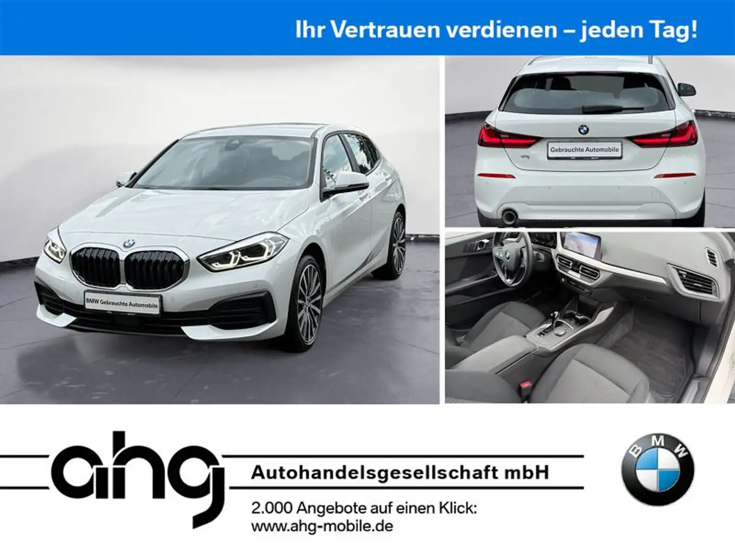BMW 118 i Advantage Navi Klima PDC LED DAB Sitzheizun Weiß - 1