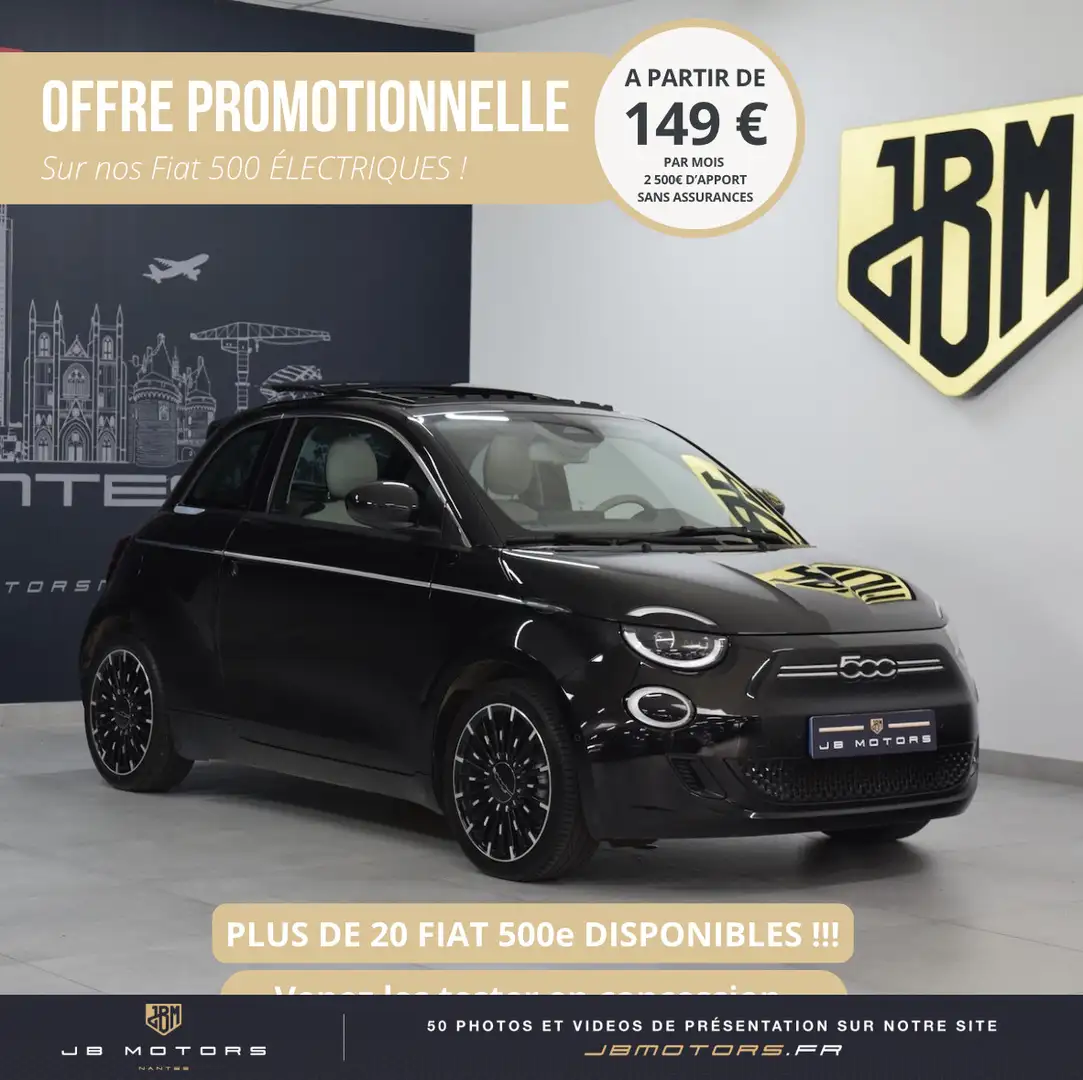 Fiat 500e SOH 96% 500 e 118 ch Nouvelle 500 Camera Accoudoir Gris - 2