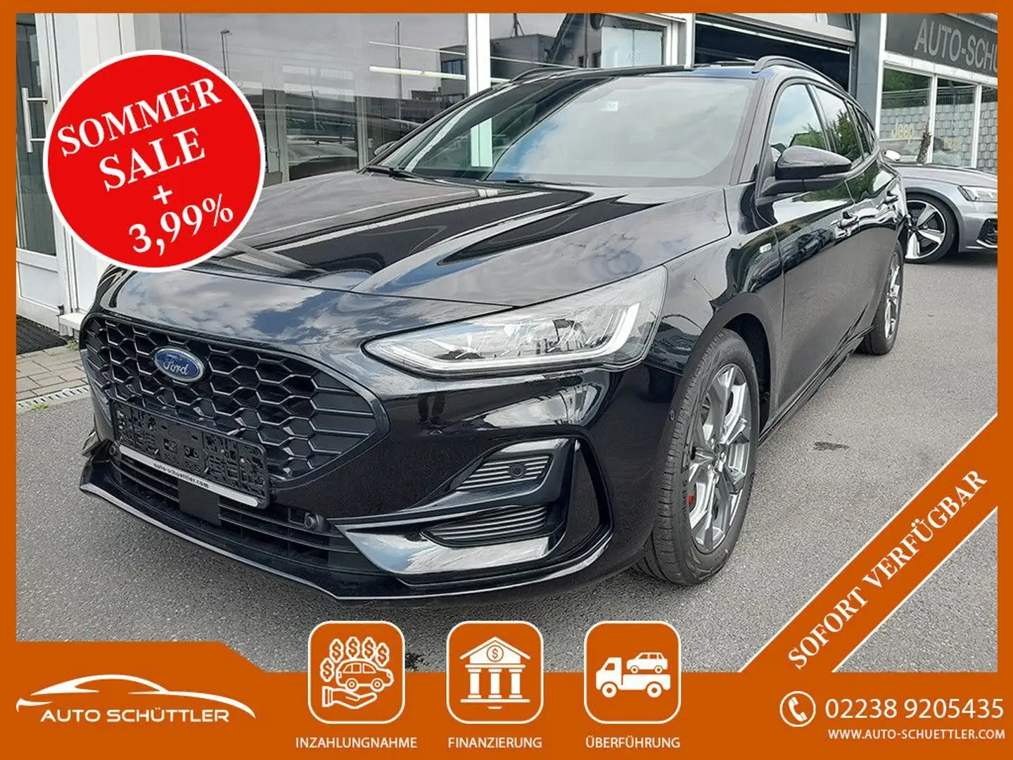 Ford Focus Turnier ST-Line X,Leder,ACC,Kamera,App,B&O Negro - 1
