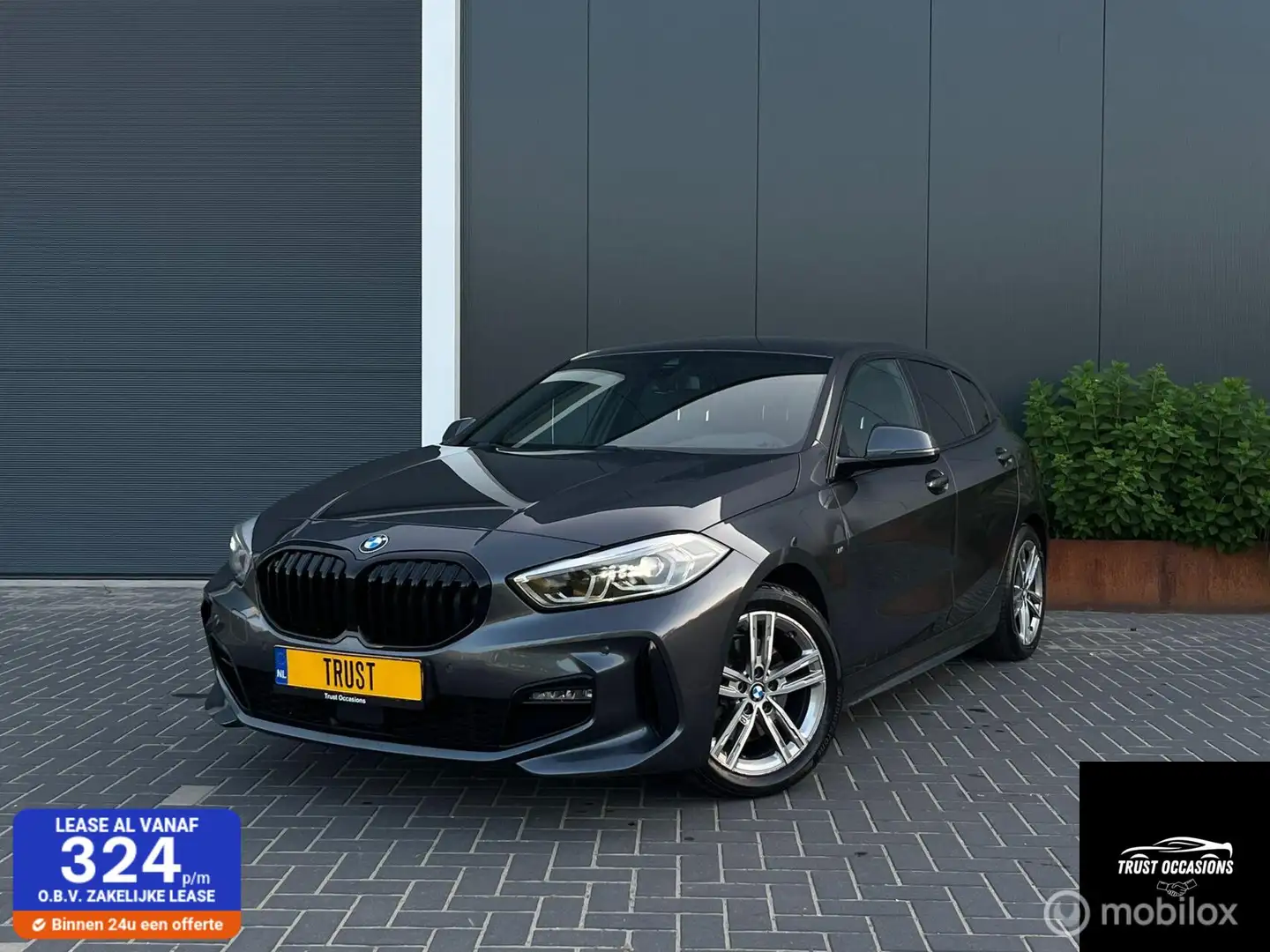 BMW 118 1-serie 118i M Pack Sport NAV LED LEER Gris - 1