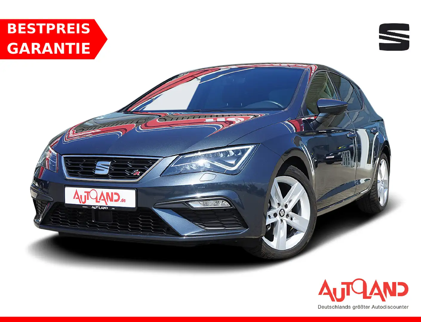SEAT Leon 1.5 TSI FR AHK LED ACC Android Apple Grau - 1