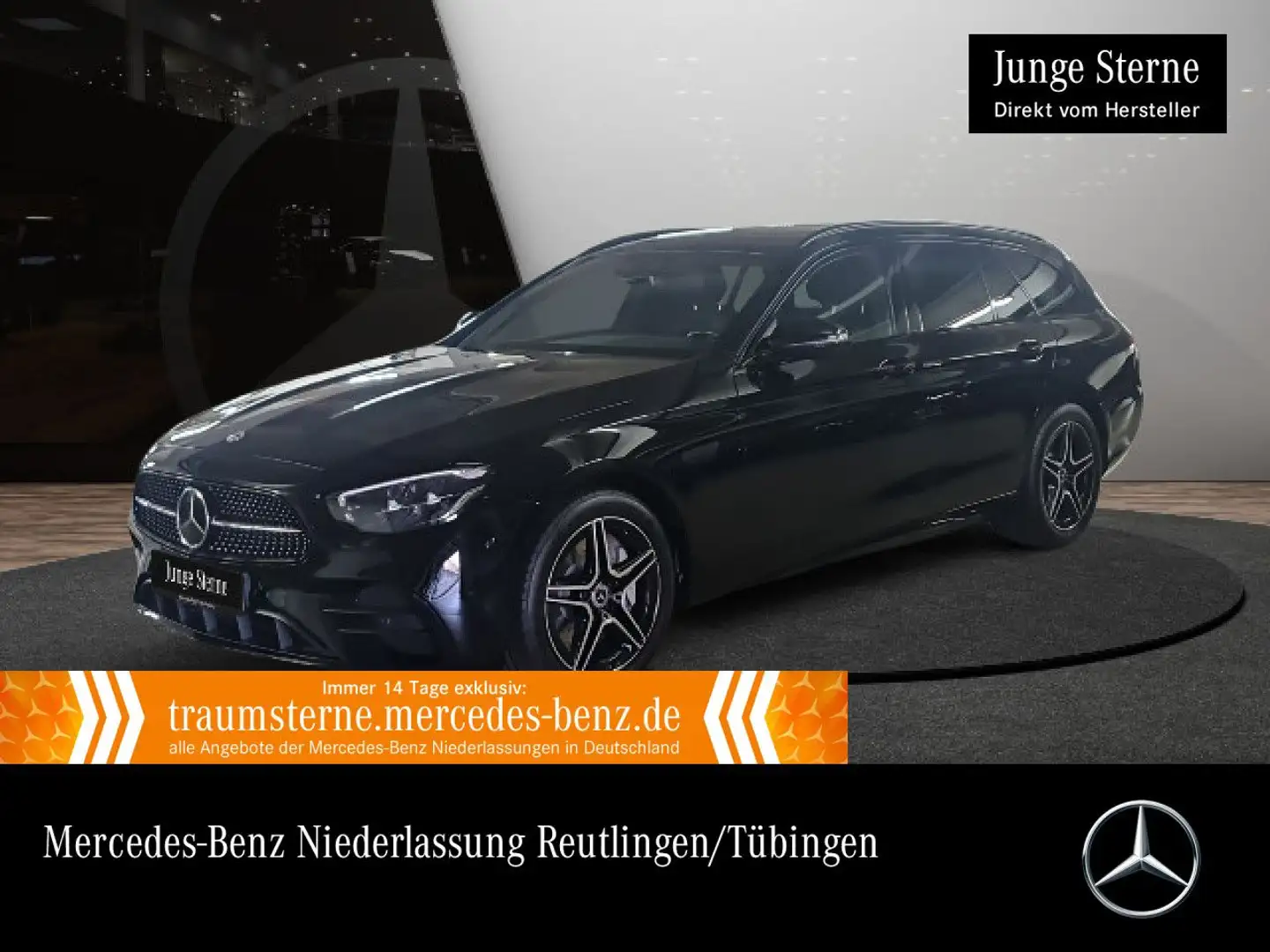 Mercedes-Benz E 300 de T AMG+NIGHT+PANO+AHK+LED+FAHRASS+KAMERA Noir - 1