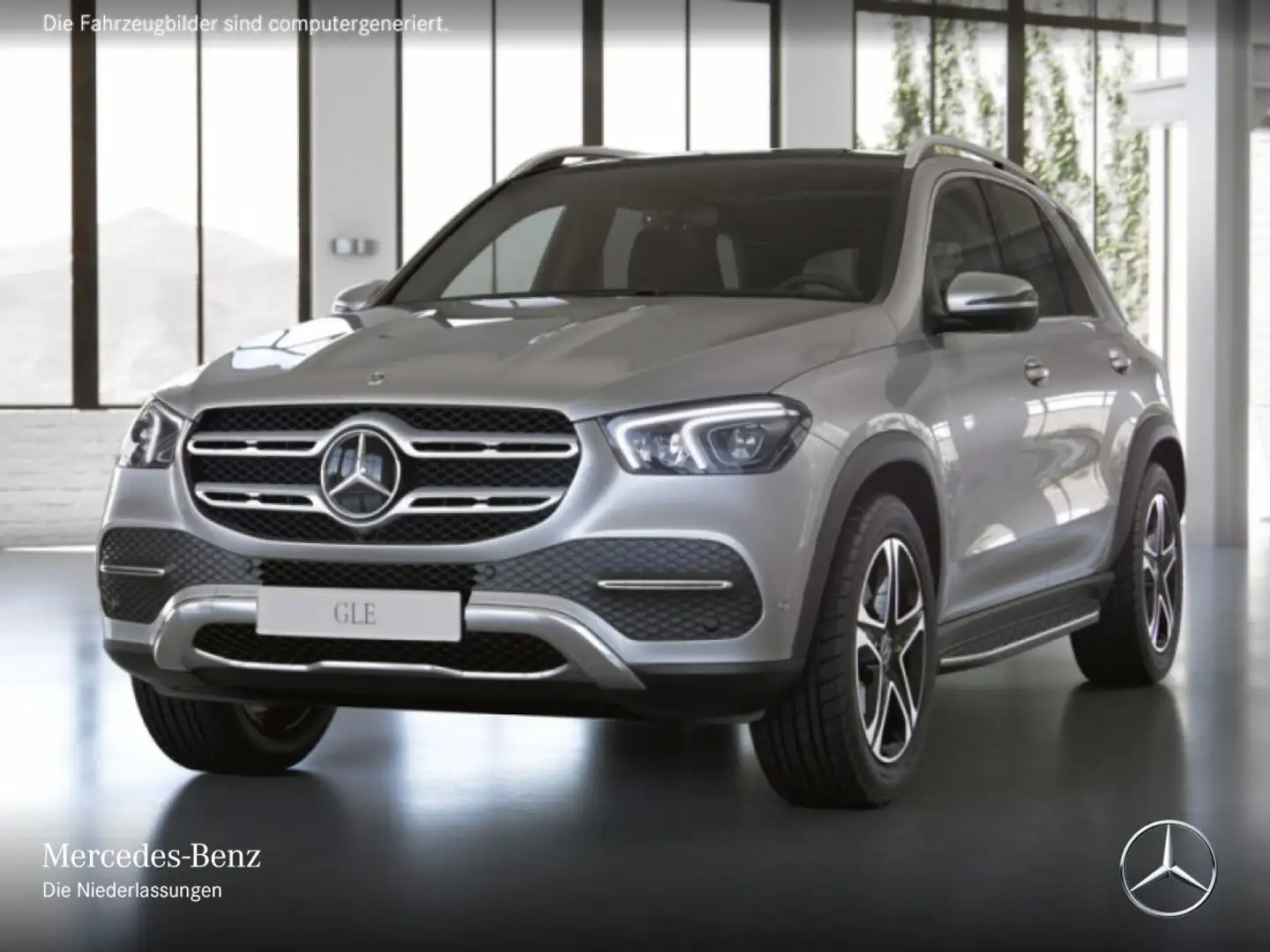 Mercedes-Benz GLE 350 e 4M EXCLUSIVE+PANO+360+AHK+LED+FAHRASS+9G Silber - 2