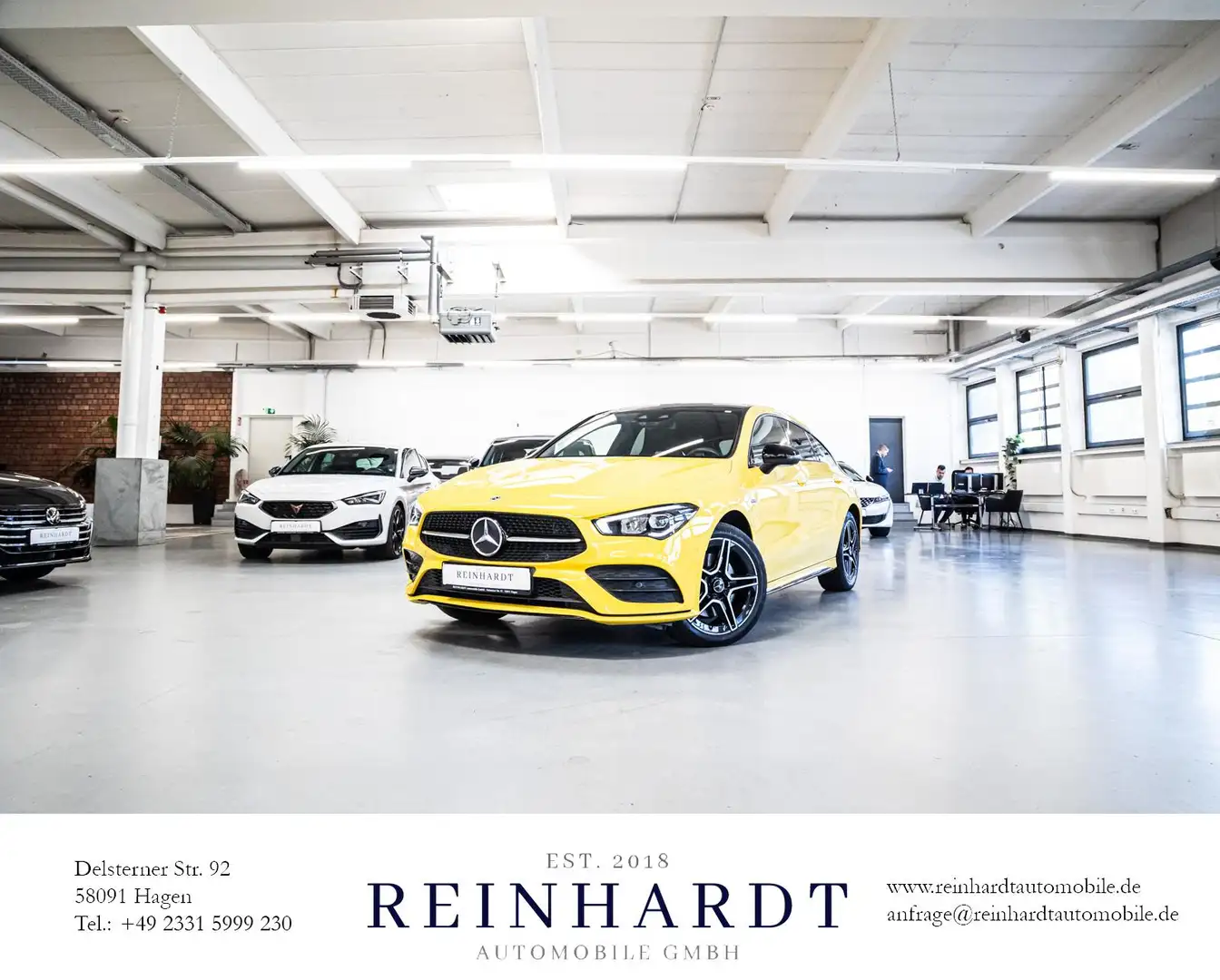 Mercedes-Benz CLA 250 e SHOOTING BRAKE AMG LINE/NIGHT/PANO/KAM. Gelb - 1