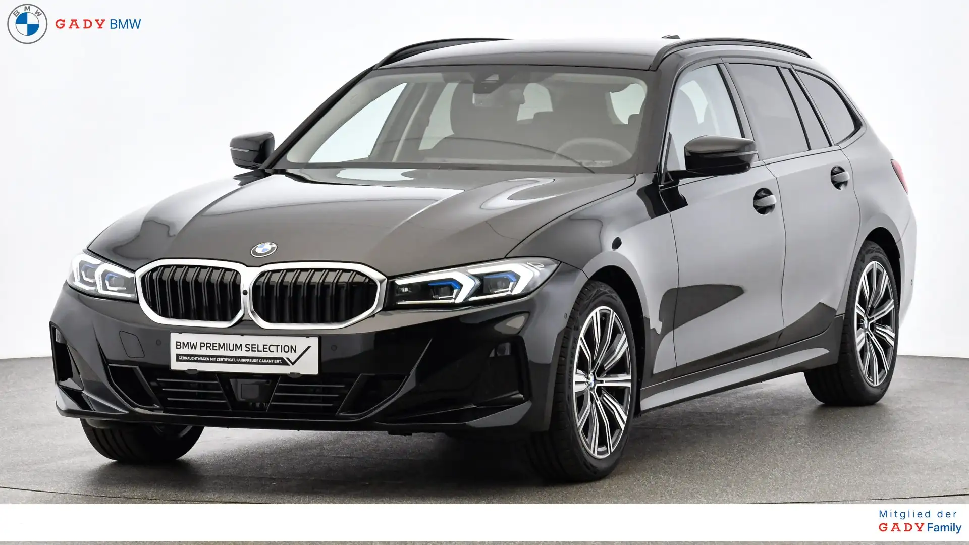 BMW 318 318d Schwarz - 1