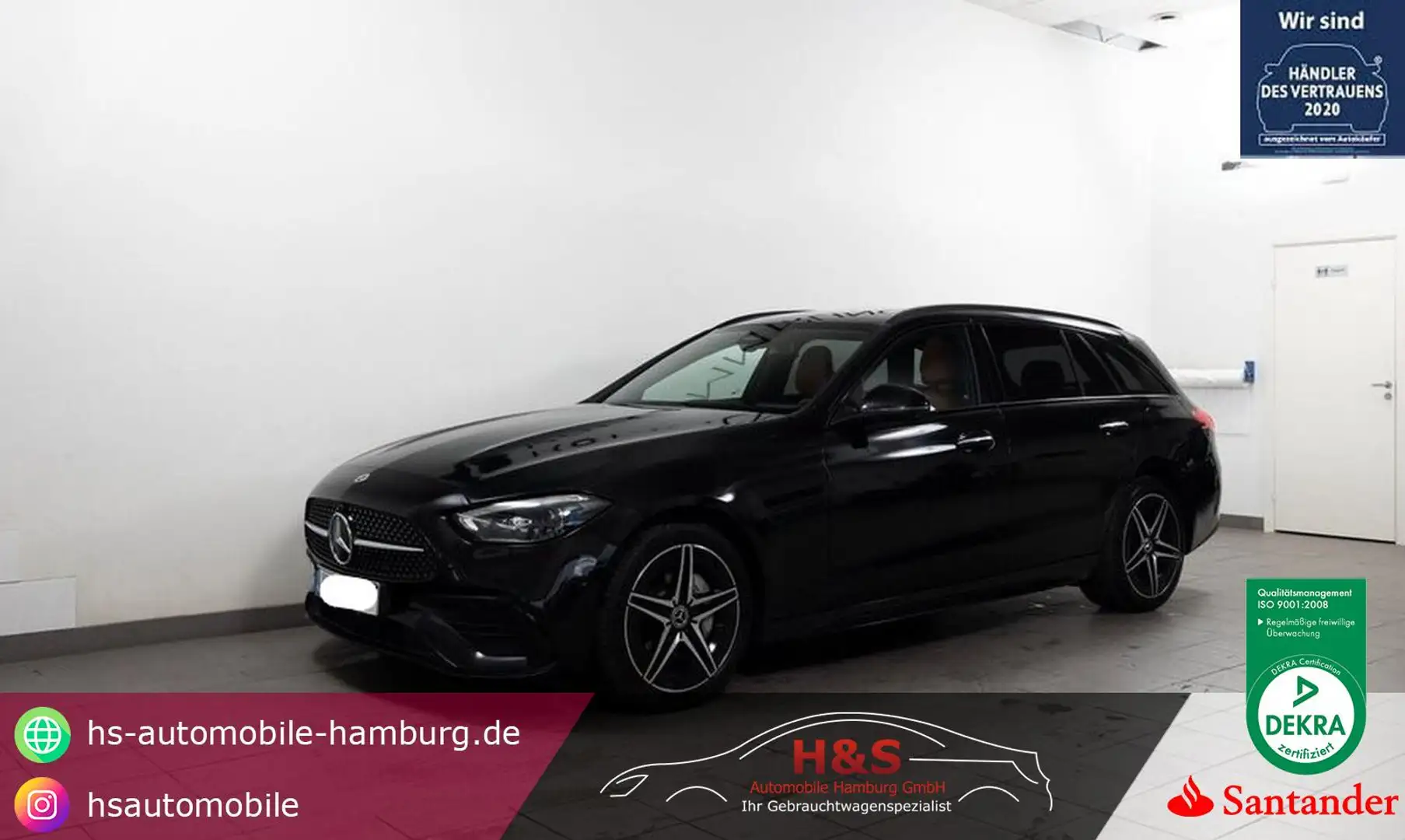 Mercedes-Benz C 300 T de 4Matic AMG 360/PANO/BURME Schwarz - 1