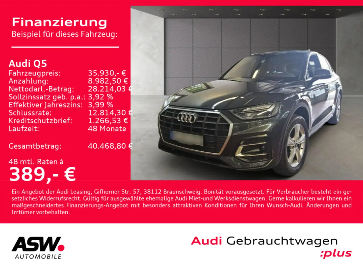 Audi Q5 S line 50TFSI e quattr Stron LED Navi PDC AHK Grau - 1