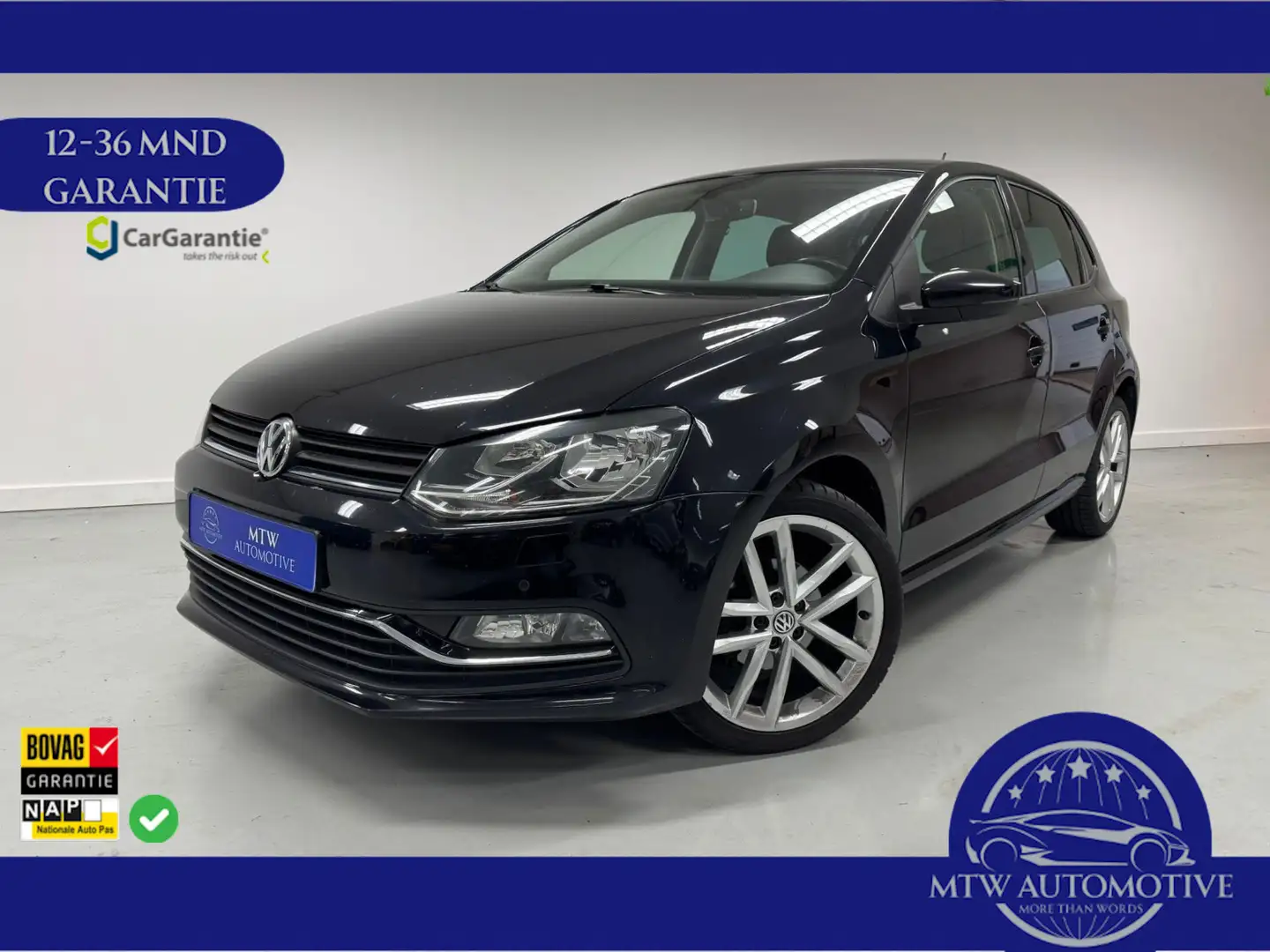 Volkswagen Polo 1.0 75-PK / BLUEMOTION / HIGHLINE-EDITION Zwart - 1