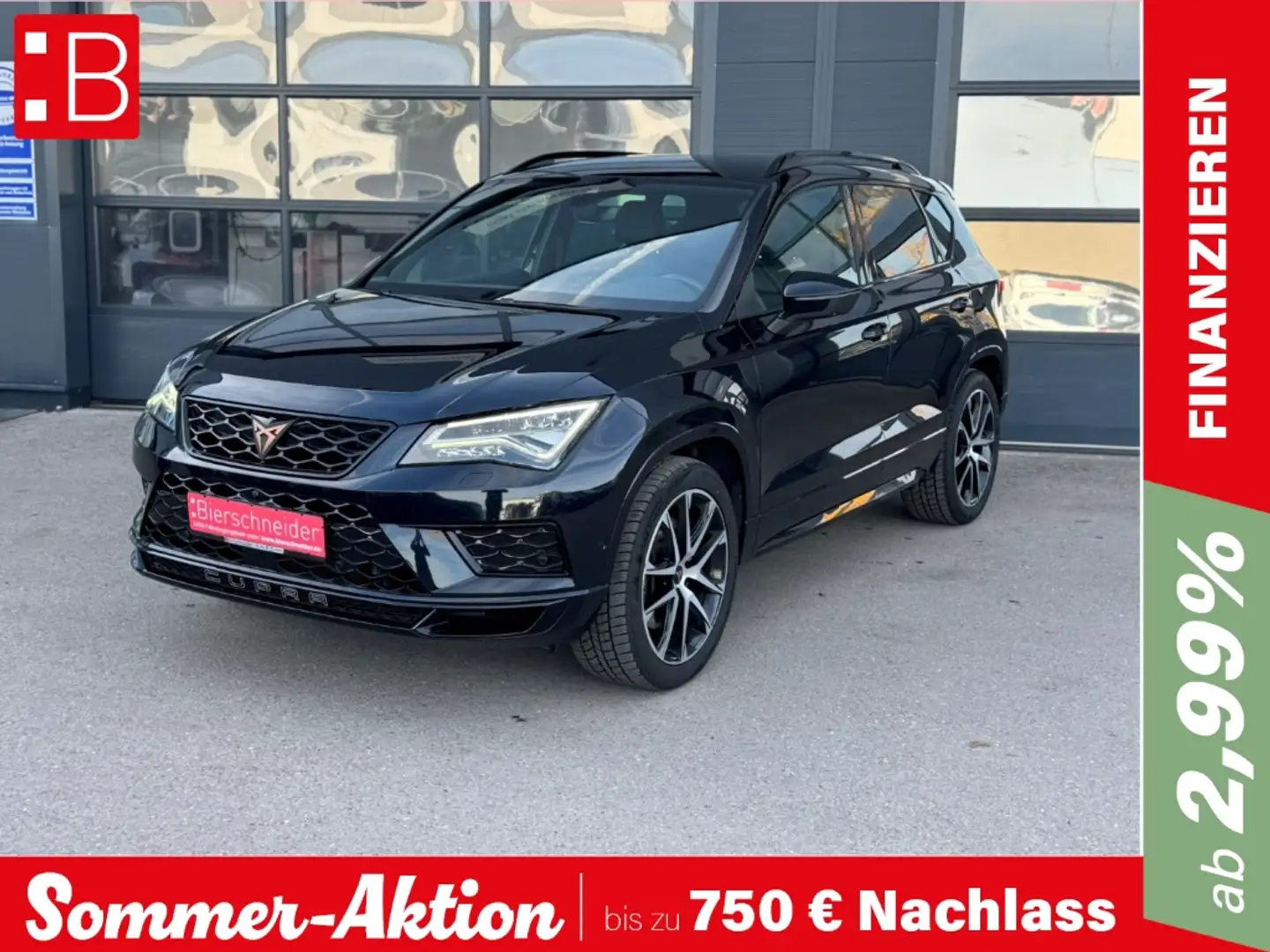 CUPRA Ateca 2.0 TSI DSG 4DRIVE LED NAVI AHK PARKLENK ACC SHZ Schwarz - 1
