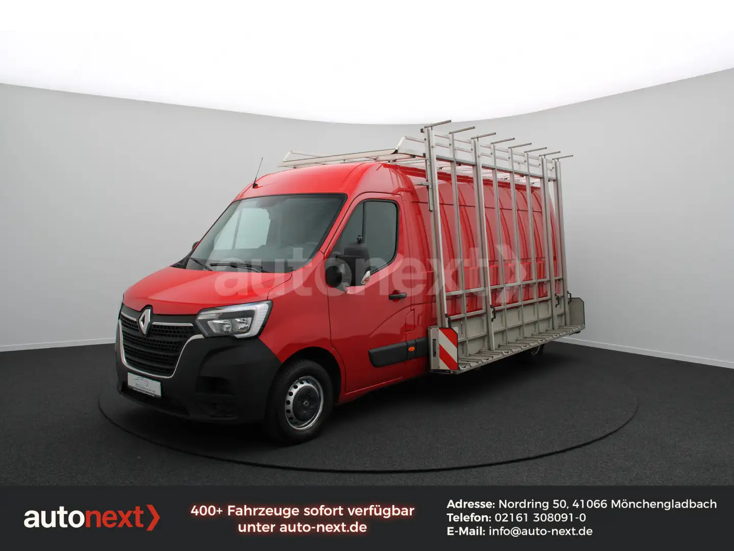 Renault Master L3H2 *Glastransporter* KAMERA+NAVI (6331) Rot - 1