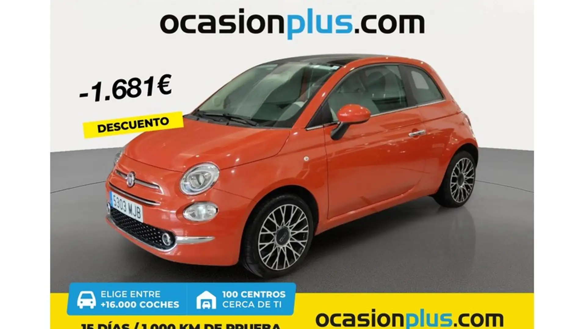 Fiat 500 1.0 Hybrid Dolcevita 52kW Naranja - 1