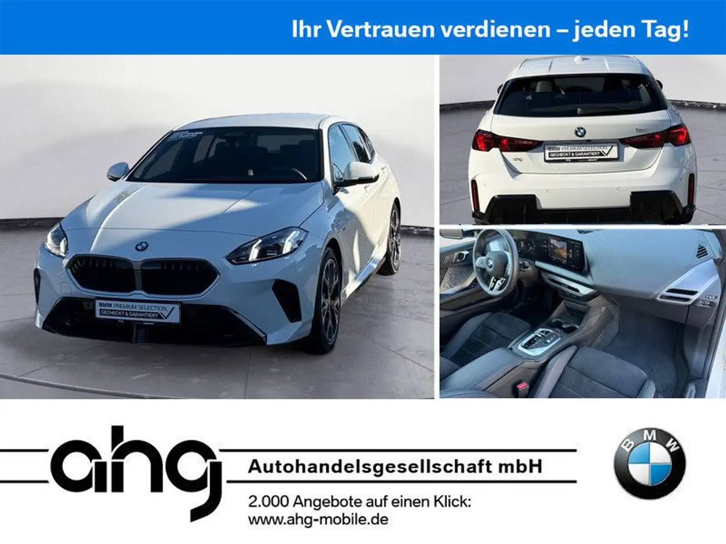 BMW 120 M Sport Navi PDC Kamera AHK Sportsitze Sitzh Weiß - 1