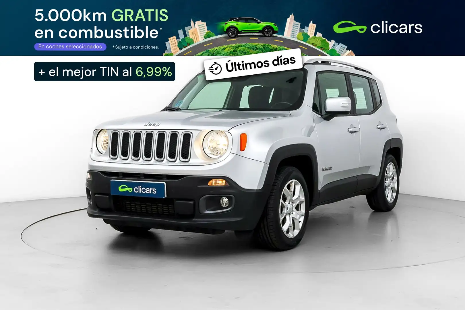 Jeep Renegade 1.4 Multiair Limited 4x2 103kW Plateado - 1