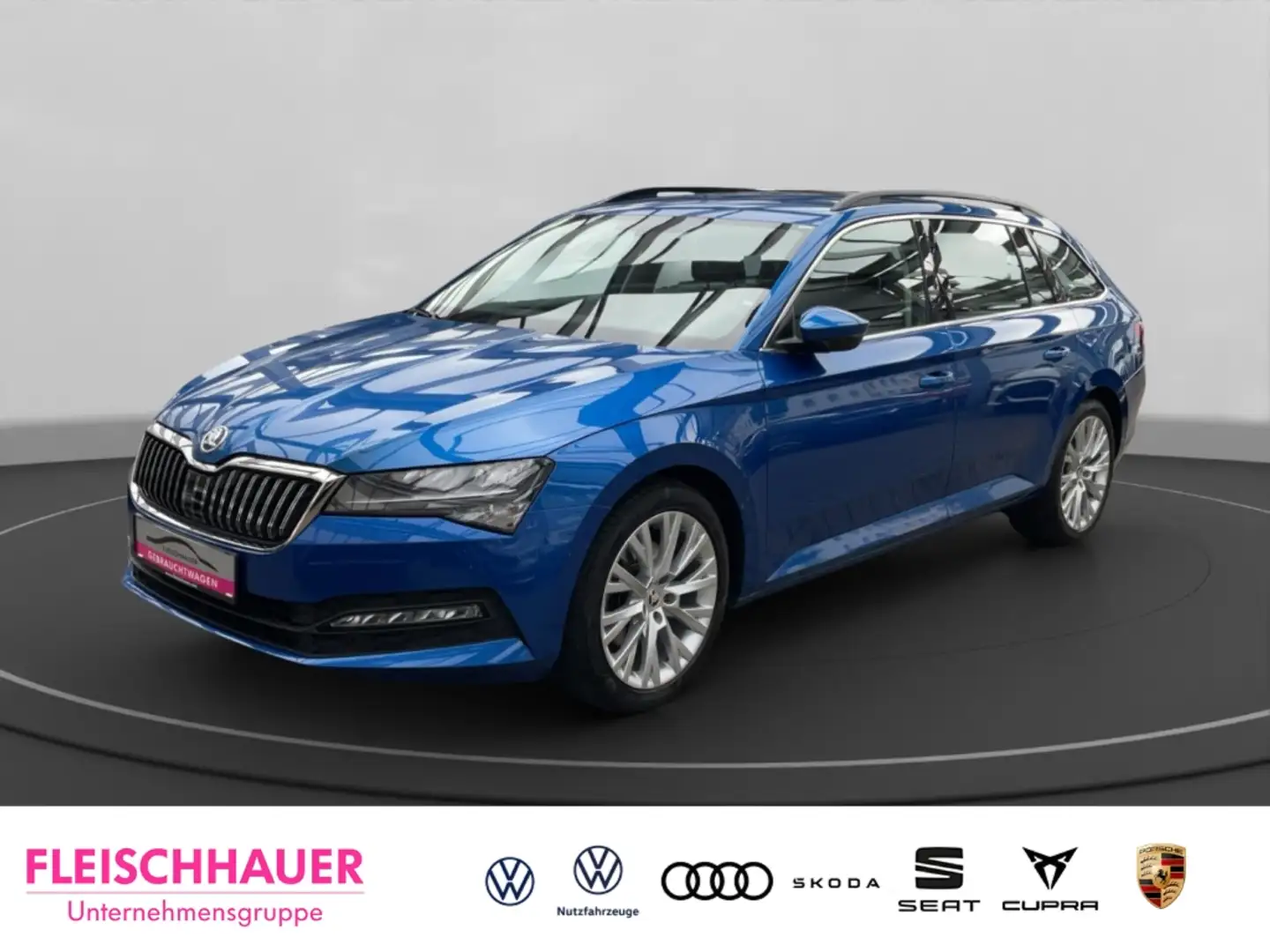 Skoda Superb Combi 2.0 TDI DSG AHK Digitales Cockpit LED El. He Blau - 1
