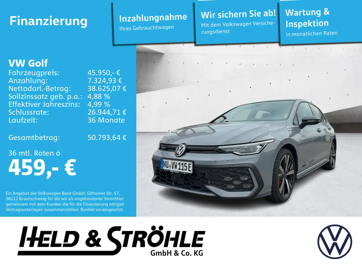 Volkswagen Golf GTE GTE Black Style 1.5eHybrid 18 LED NAVI PANO Grau - 1