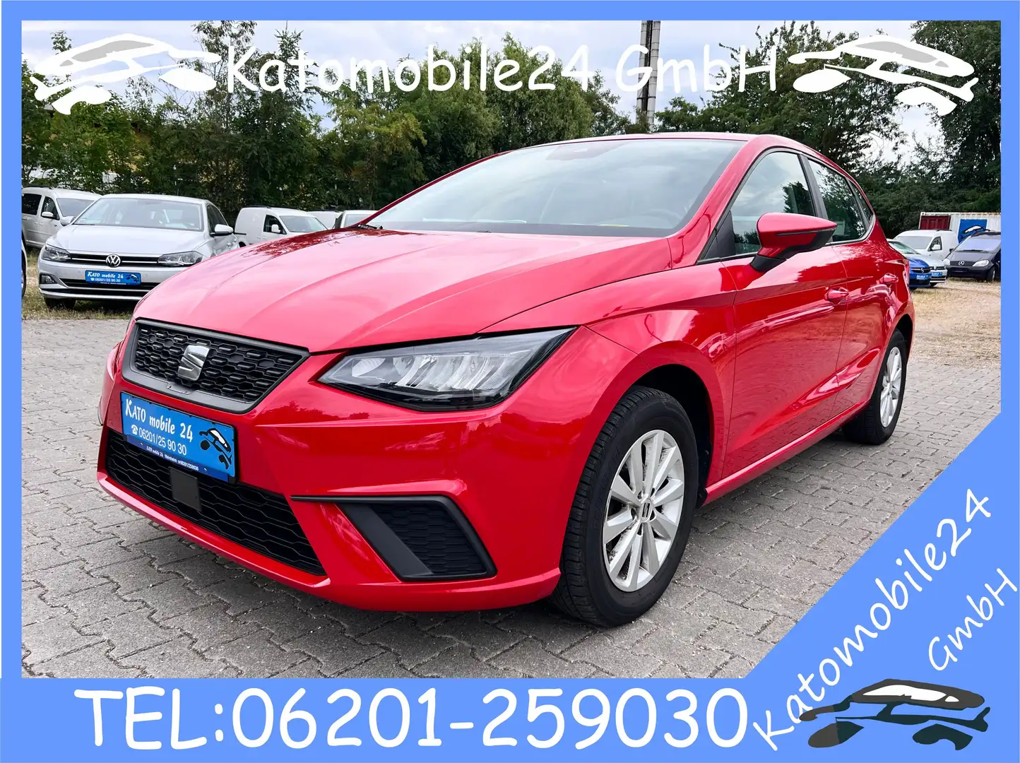 SEAT Ibiza Style 1.0 TGI CNG Erdgas PDC SHZ LED GRA MFL... Rot - 1