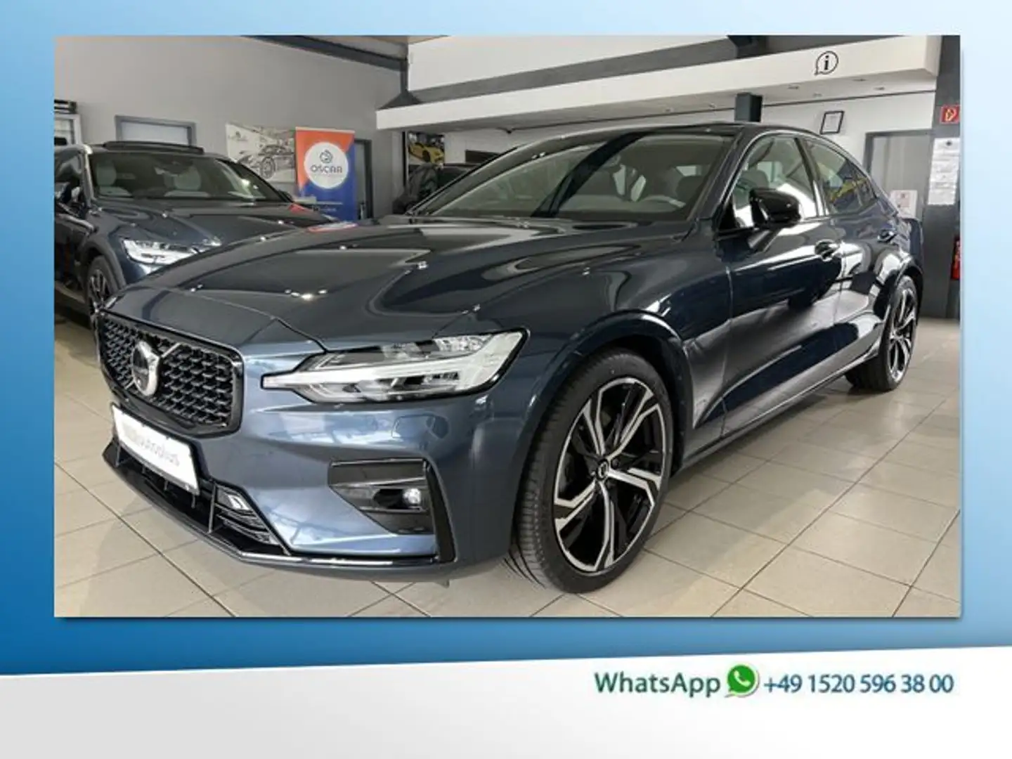 Volvo S60 B5 Ultimate Dark AWD ACC BLIS HeadUp Pano Синій - 1