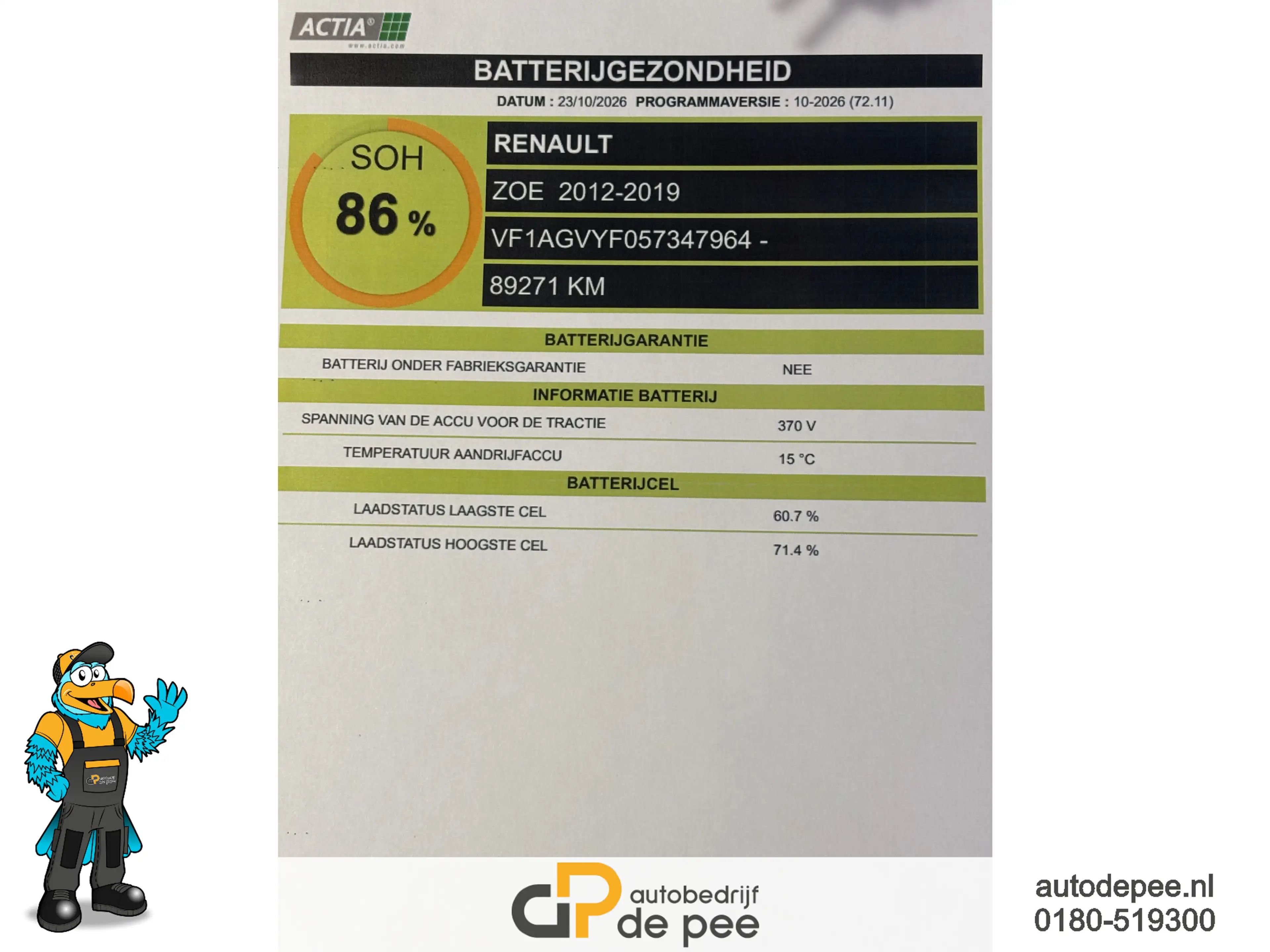 Renault ZOE R90 Intens 41 kWh GARANTIE/KOOPACCU 88% SOH/CRUISE — photo 16