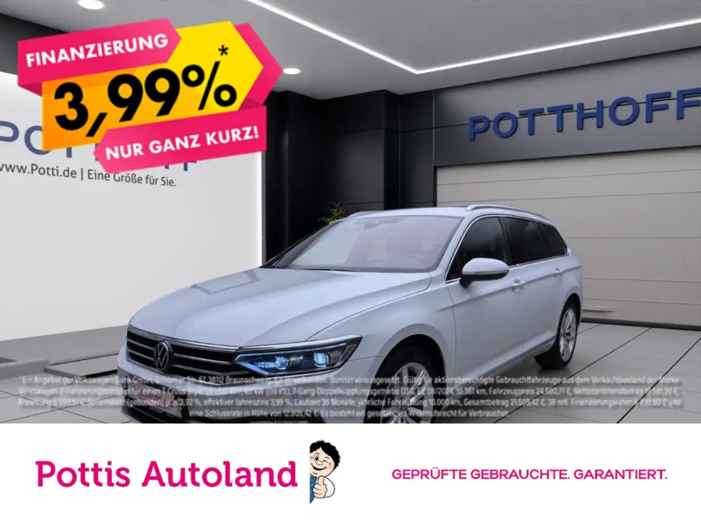 Volkswagen Passat Variant 2.0 TDI DSG ELEGANCE STDHZG AHK KAMERA Weiß - 1