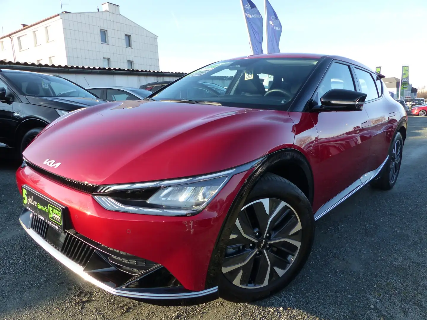 Kia EV6 - 58 kWh ACC+LED+Navi+SHZ+Winterp.+2xKlima Rot - 2