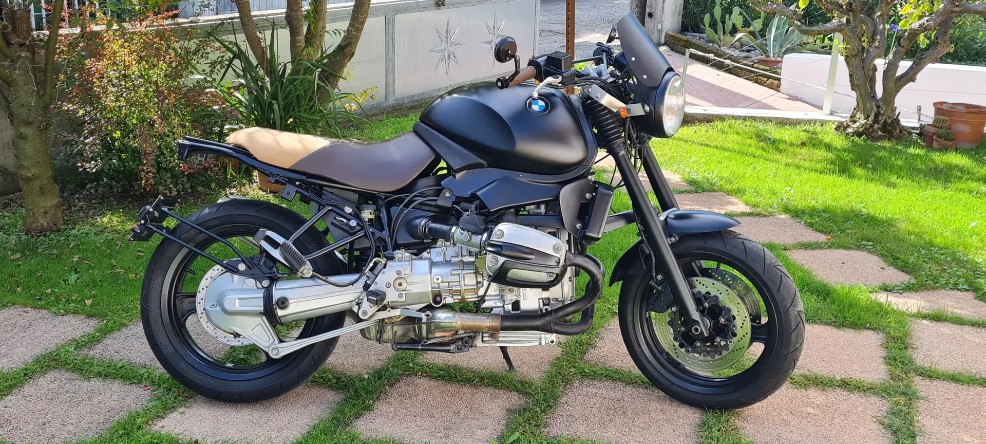 BMW R 1100 R trasformata Cafe Racer Nero - 2