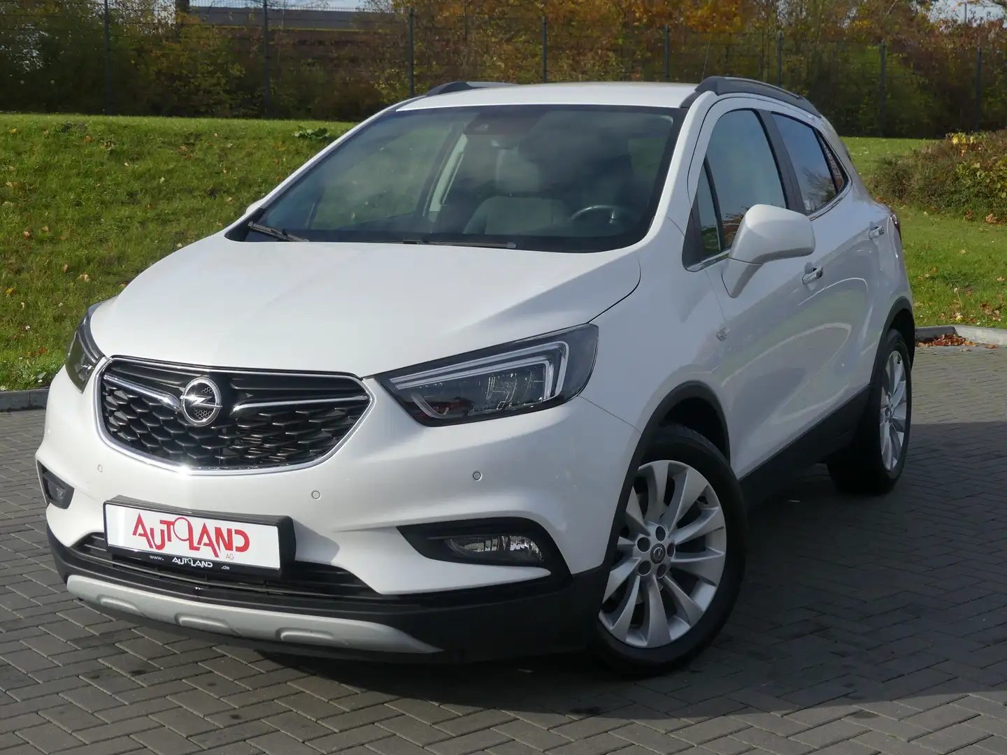 Opel Mokka X 1.4 Turbo Automatik LED Navi SHZ PDC Kamer Weiß - 2